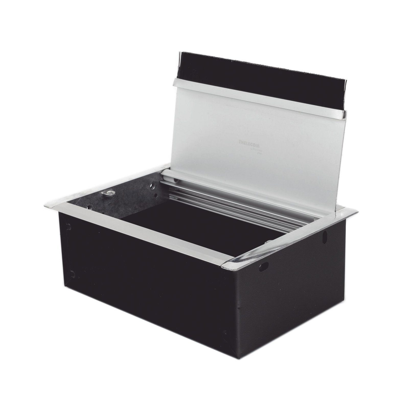 Caja universal vacía de 2 módulos para instalación en escritorio (voz, datos, vídeo, contactos eléctricos), (No incluye accesorios) CE-UNI-2M - THORSMAN