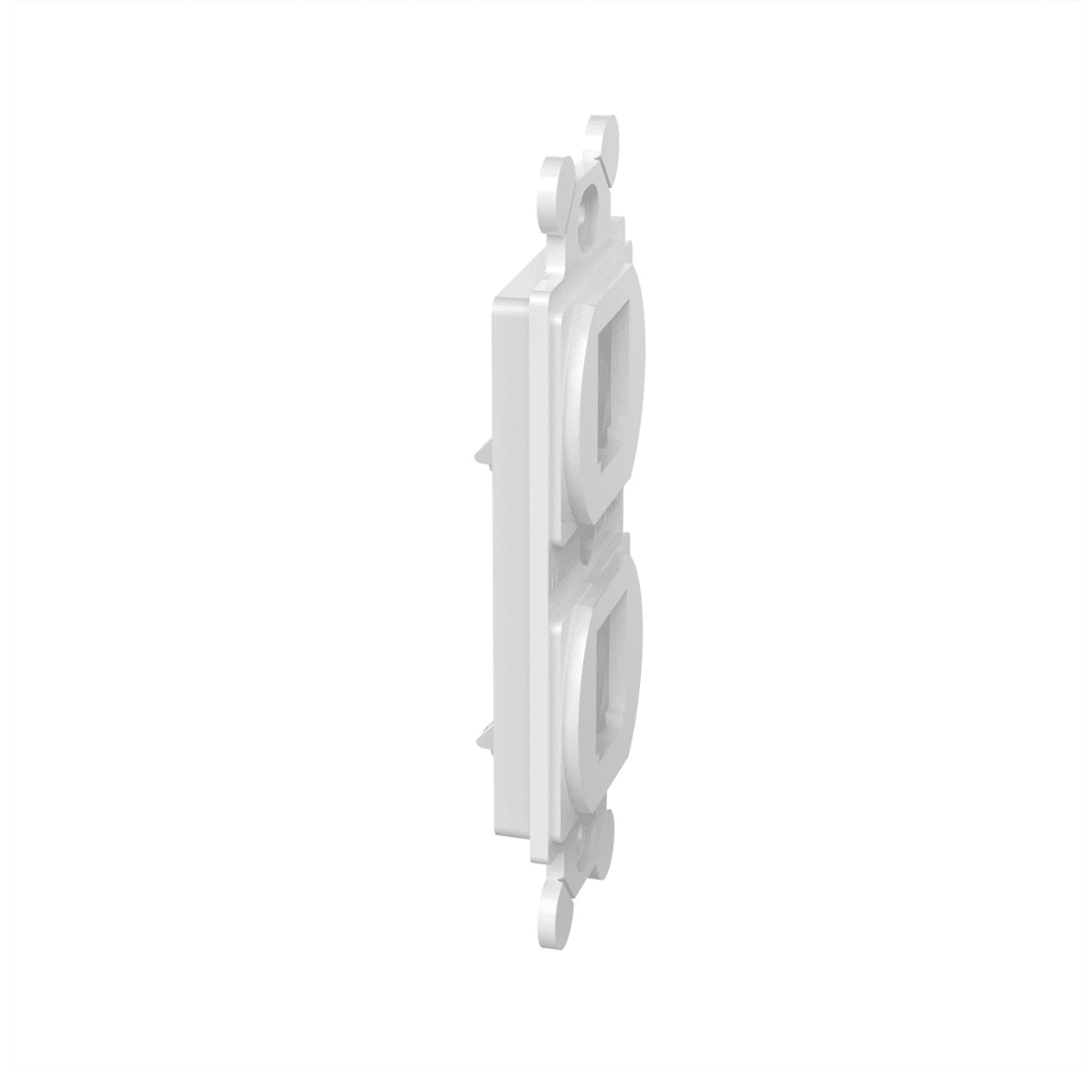 Marco de Módulo Dúplex, Para Placas Frontales Estándar NEMA 106, Acepta 2 Módulos Mini-Com, Color Blanco CF1062WHY - PANDUIT