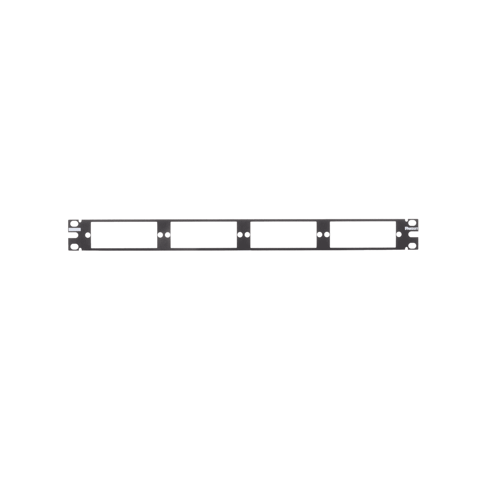 Patch Panel de Fibra Óptica, Para 4 Placas Acopladoras FAP o FMP, Color Negro, 1UR CFAPPBL1 - PANDUIT