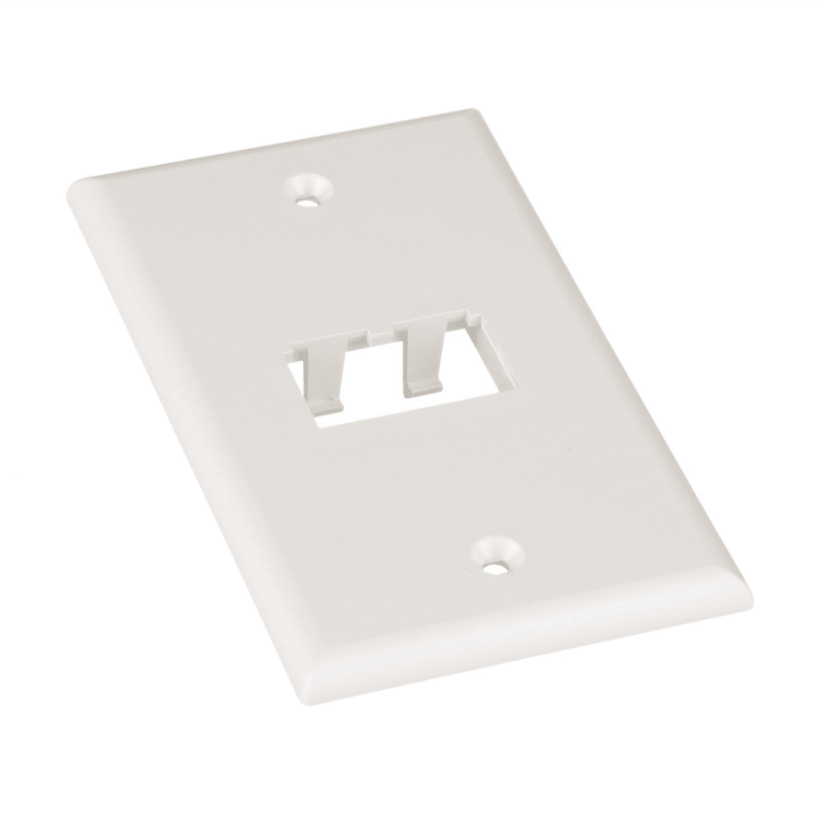 Placa de Pared Vertical Clásica, Salida Para 2 Puertos Mini-Com, Color Blanco Mate CFP2IW - PANDUIT