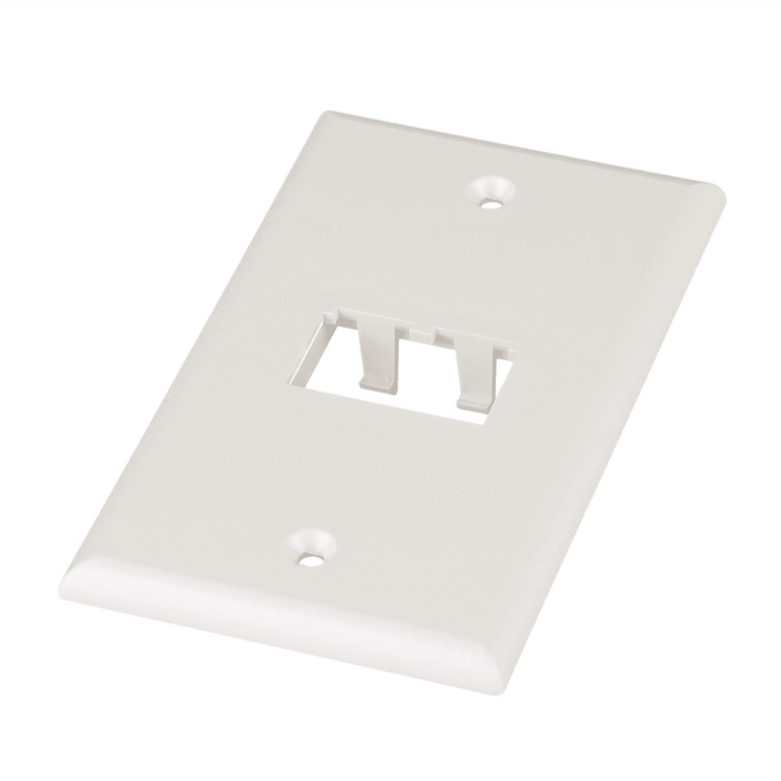 Placa de Pared Vertical Clásica, Salida Para 2 Puertos Mini-Com, Color Blanco Mate CFP2IW - PANDUIT