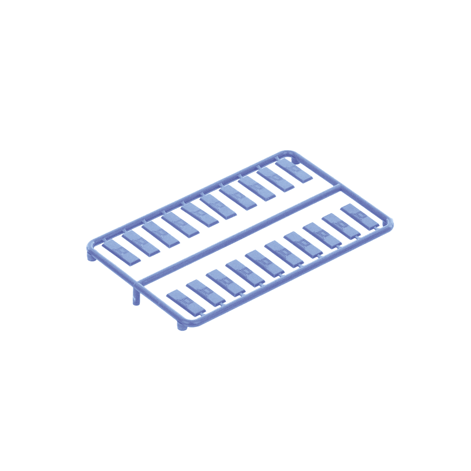 Paquete de 100 Iconos de Datos de Instalación a Presión, Para Jacks Mini-Com de Panduit, De Plástico, Color Azul CIDBU-C - PANDUIT