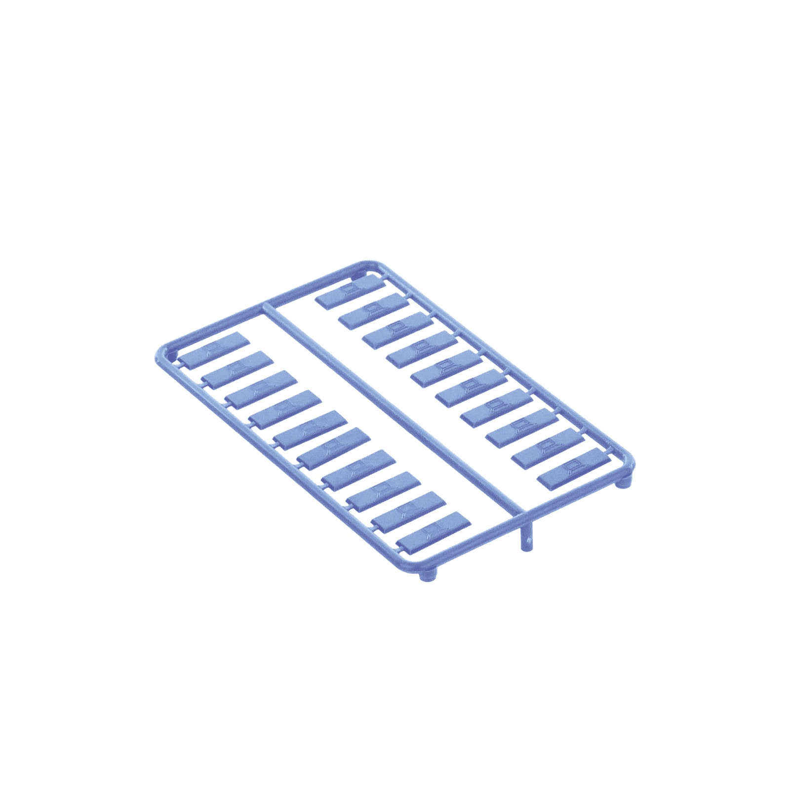 Paquete de 100 Iconos de Datos de Instalación a Presión, Para Jacks Mini-Com de Panduit, De Plástico, Color Azul CIDBU-C - PANDUIT