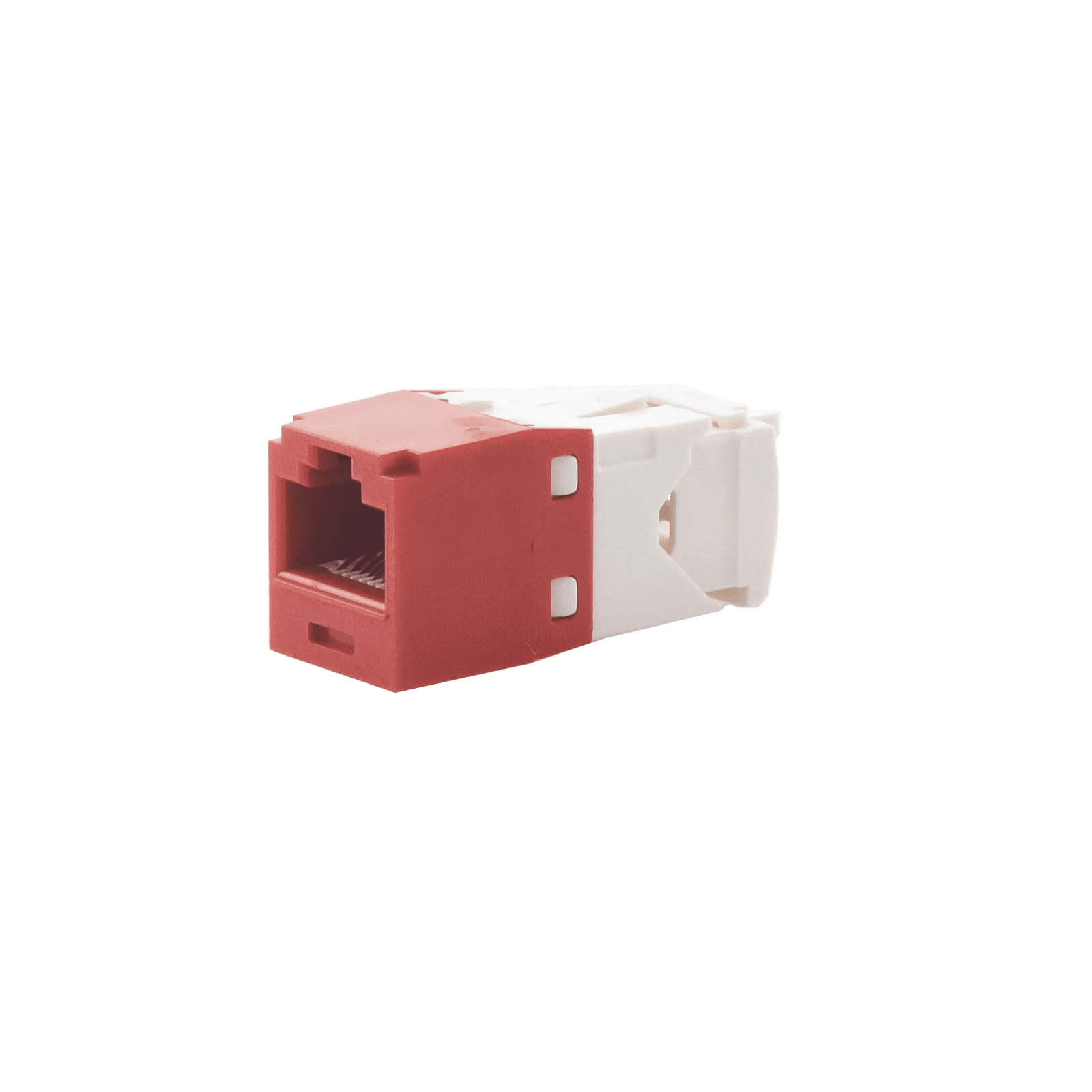 Conector Jack RJ45 Estilo TG, Mini-Com, Categoría 6, de 8 posiciones y 8 cables, Color Rojo CJ688TGRD - PANDUIT