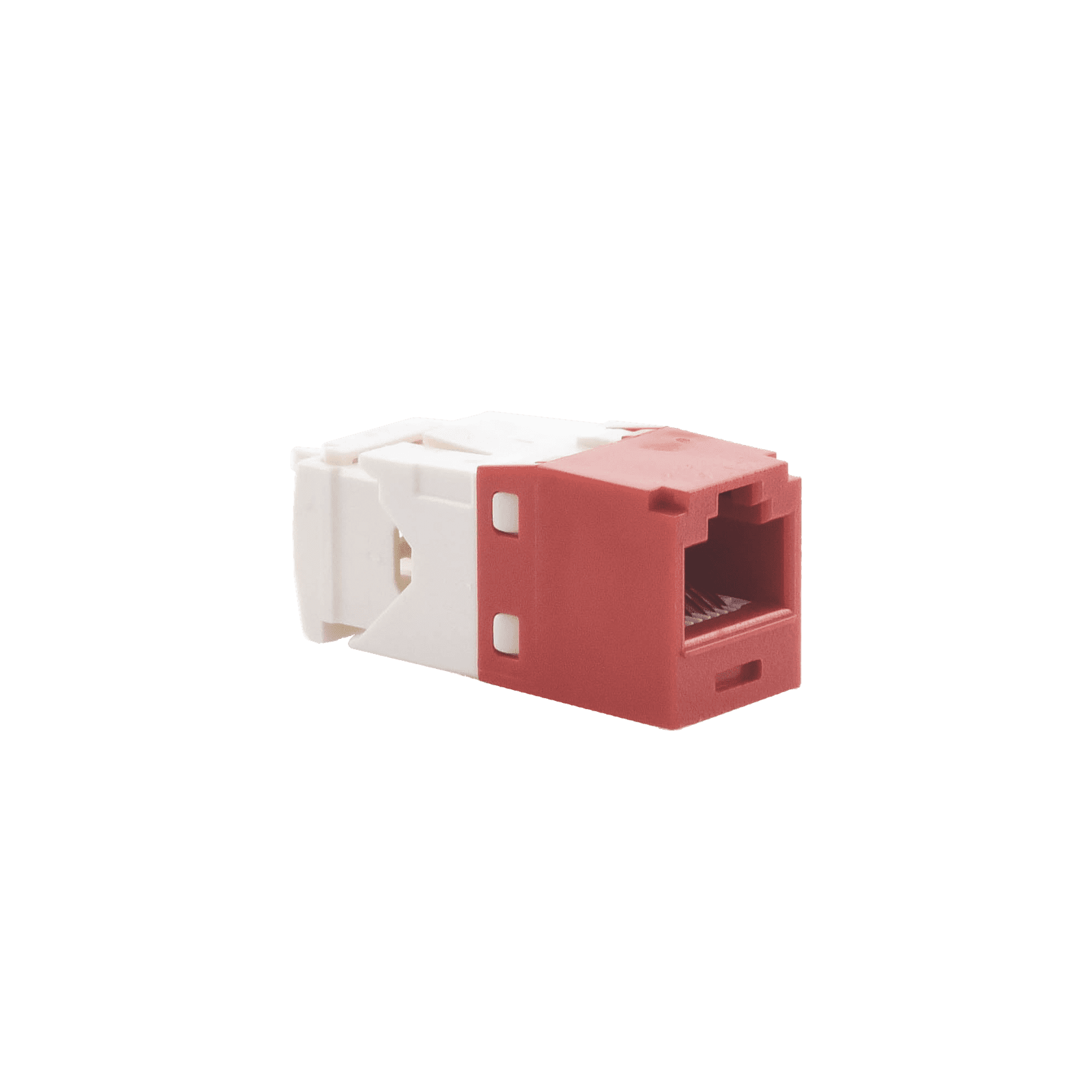 Conector Jack RJ45 Estilo TG, Mini-Com, Categoría 6, de 8 posiciones y 8 cables, Color Rojo CJ688TGRD - PANDUIT