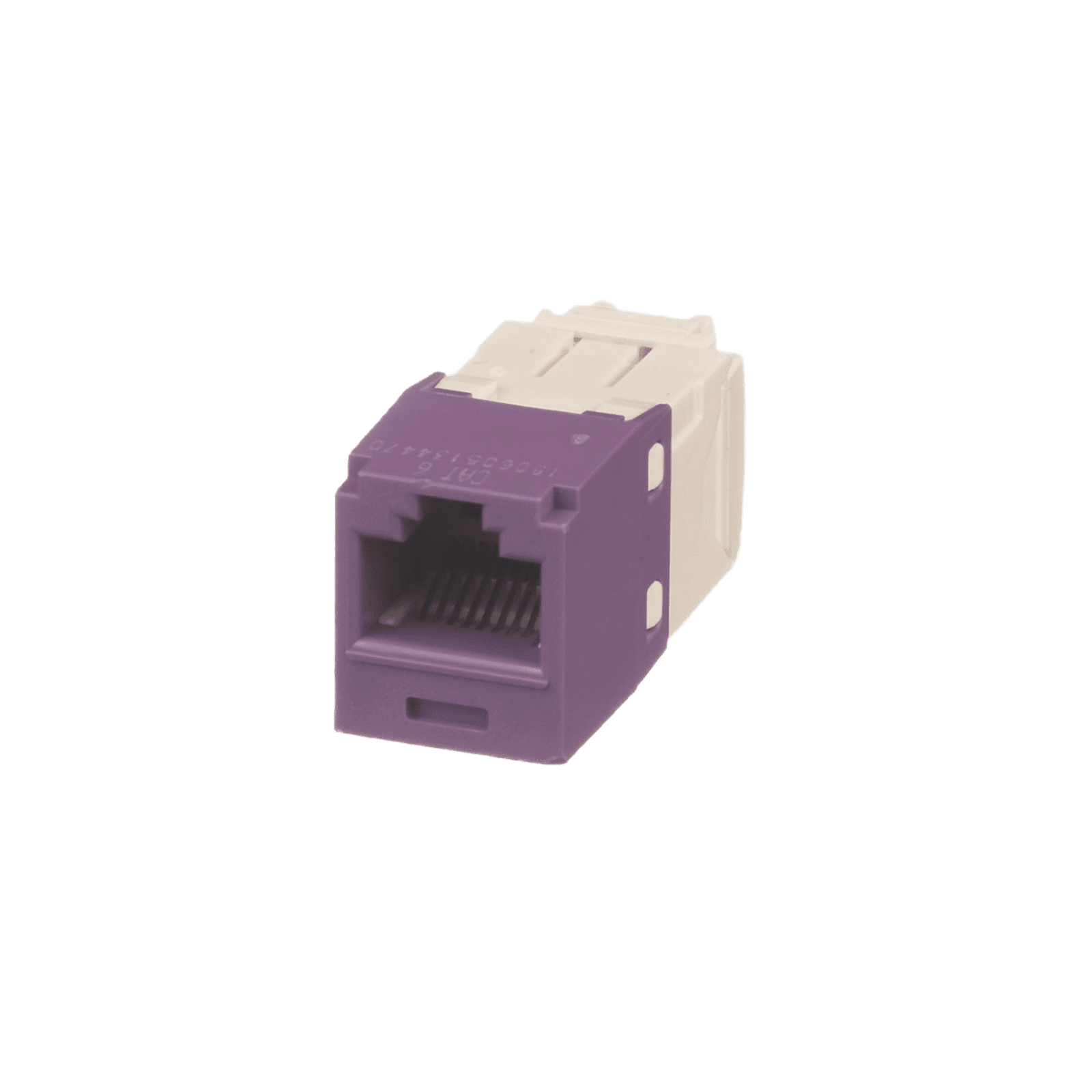 Conector Jack RJ45 Estilo TG, Mini-Com, Categoría 6, de 8 posiciones y 8 cables, Color Violeta CJ688TGVL - PANDUIT