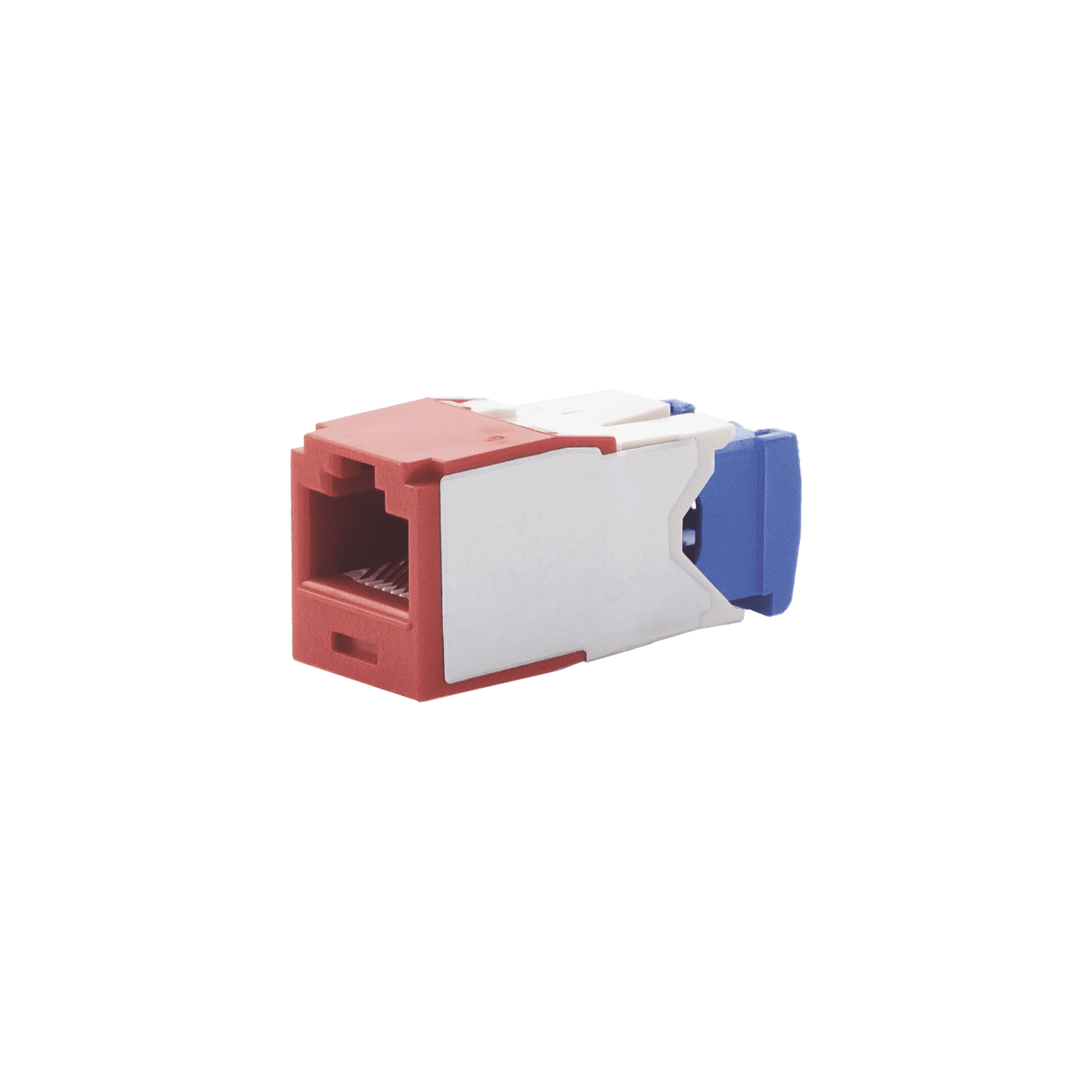 Conector Jack RJ45 Estilo TG, Mini-Com, Categoría 6A, de 8 posiciones y 8 cables, Color Rojo CJ6X88TGRD - PANDUIT