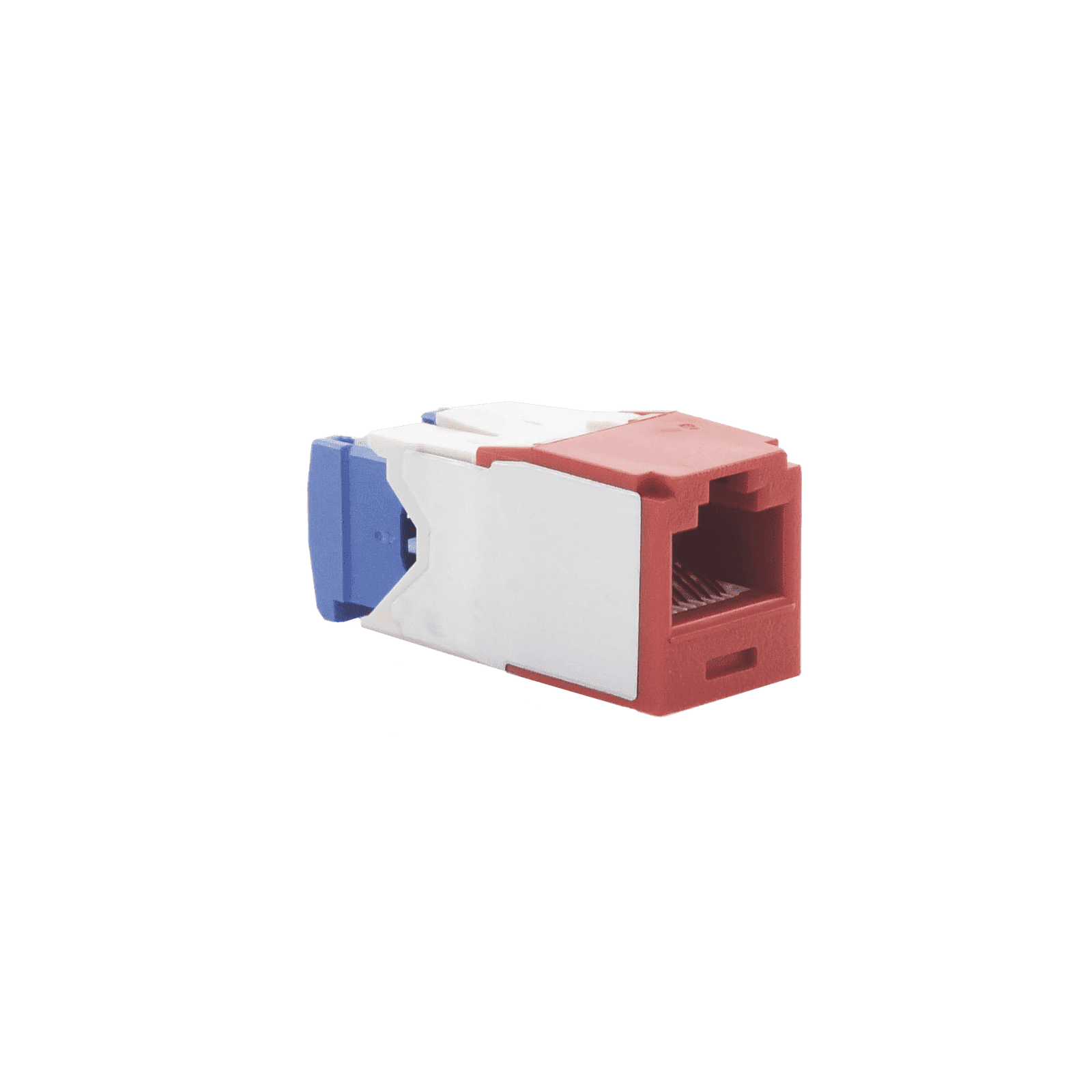Conector Jack RJ45 Estilo TG, Mini-Com, Categoría 6A, de 8 posiciones y 8 cables, Color Rojo CJ6X88TGRD - PANDUIT