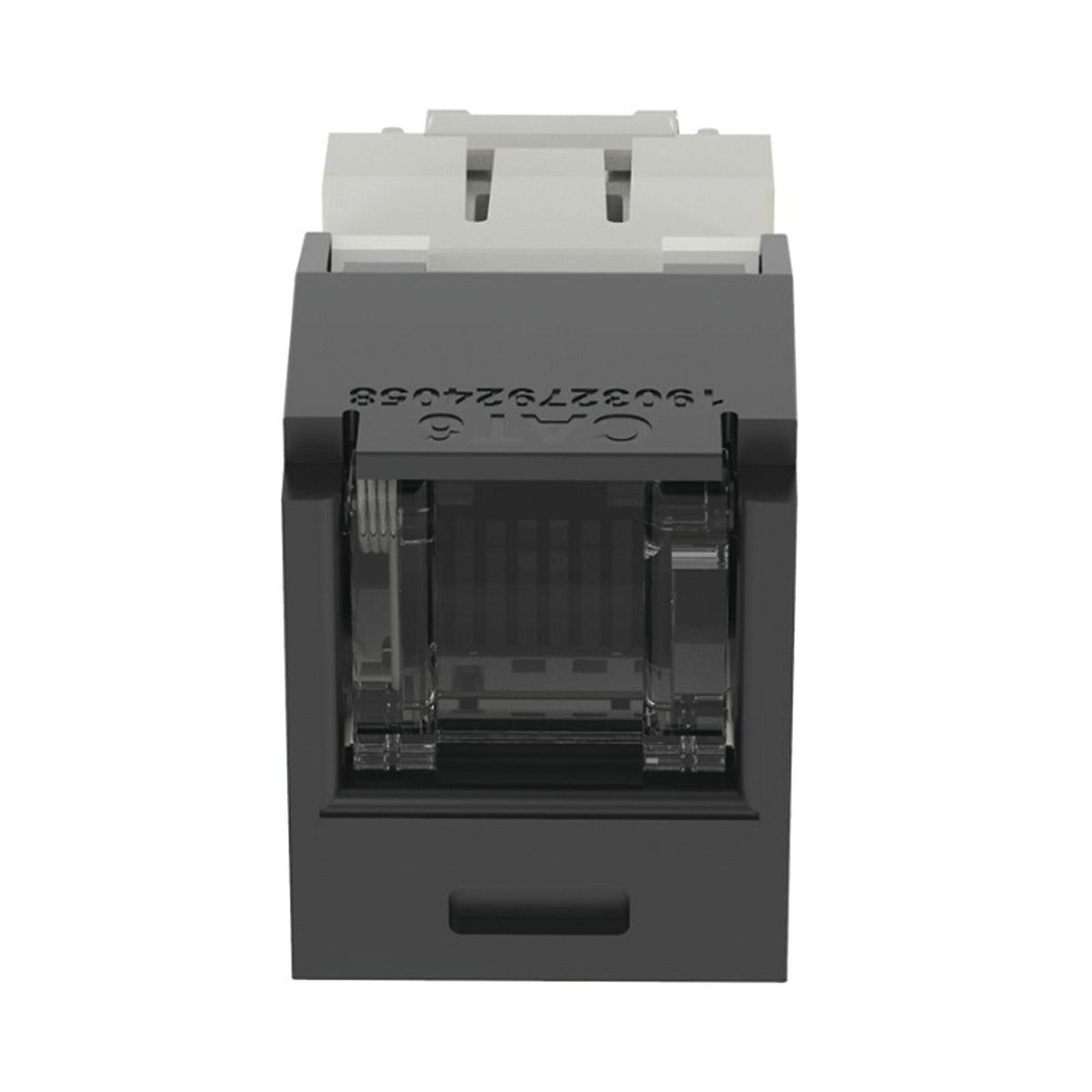 Conector Jack RJ45 Estilo TG con Ventana, Mini-Com, Categoría 6, de 8 posiciones y 8 cables, Color Negro CJH688TGBL - PANDUIT