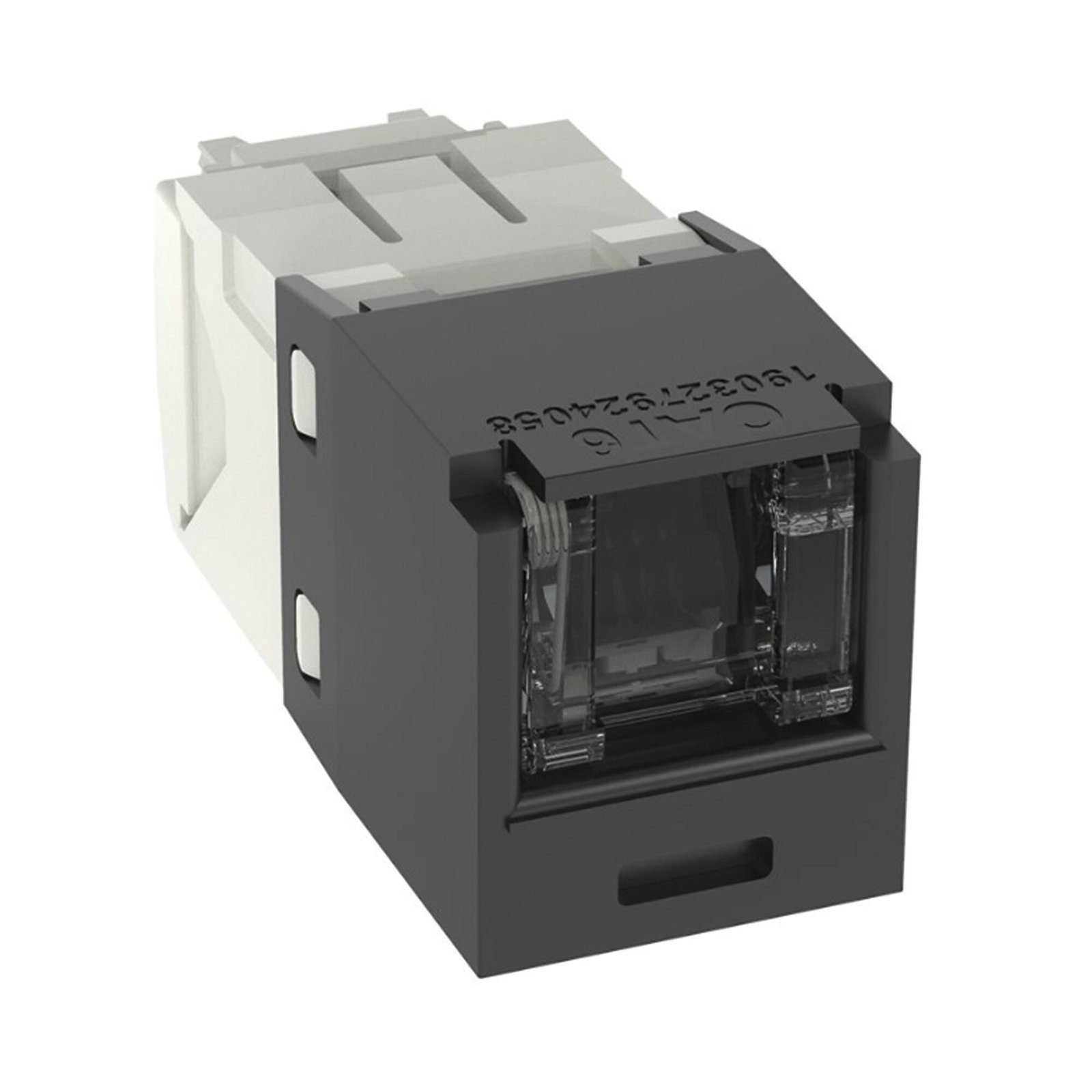 Conector Jack RJ45 Estilo TG con Ventana, Mini-Com, Categoría 6, de 8 posiciones y 8 cables, Color Negro CJH688TGBL - PANDUIT