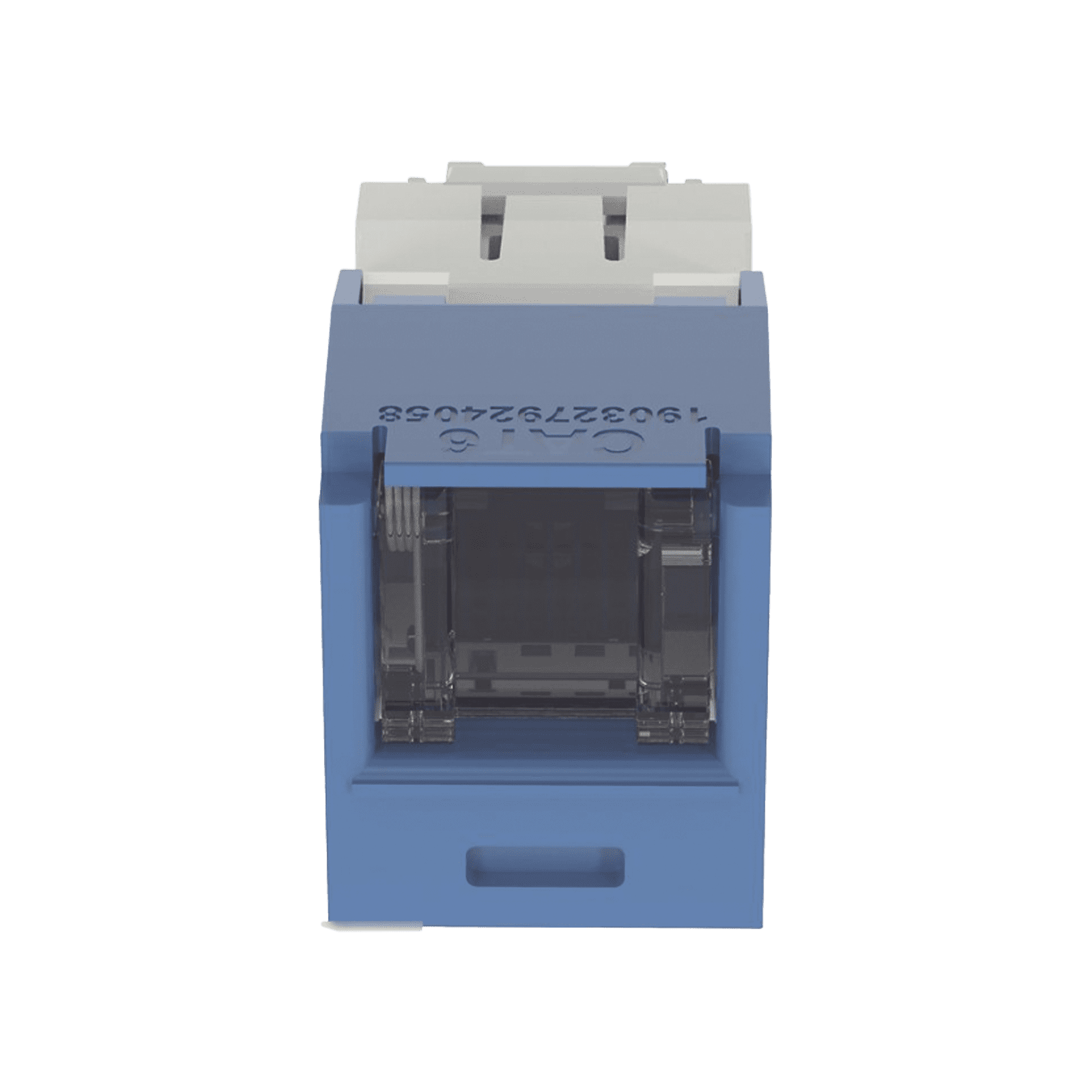 Conector Jack RJ45 Estilo TG con Ventana, Mini-Com, Categoría 6, de 8 posiciones y 8 cables, Color Azul CJH688TGBU - PANDUIT
