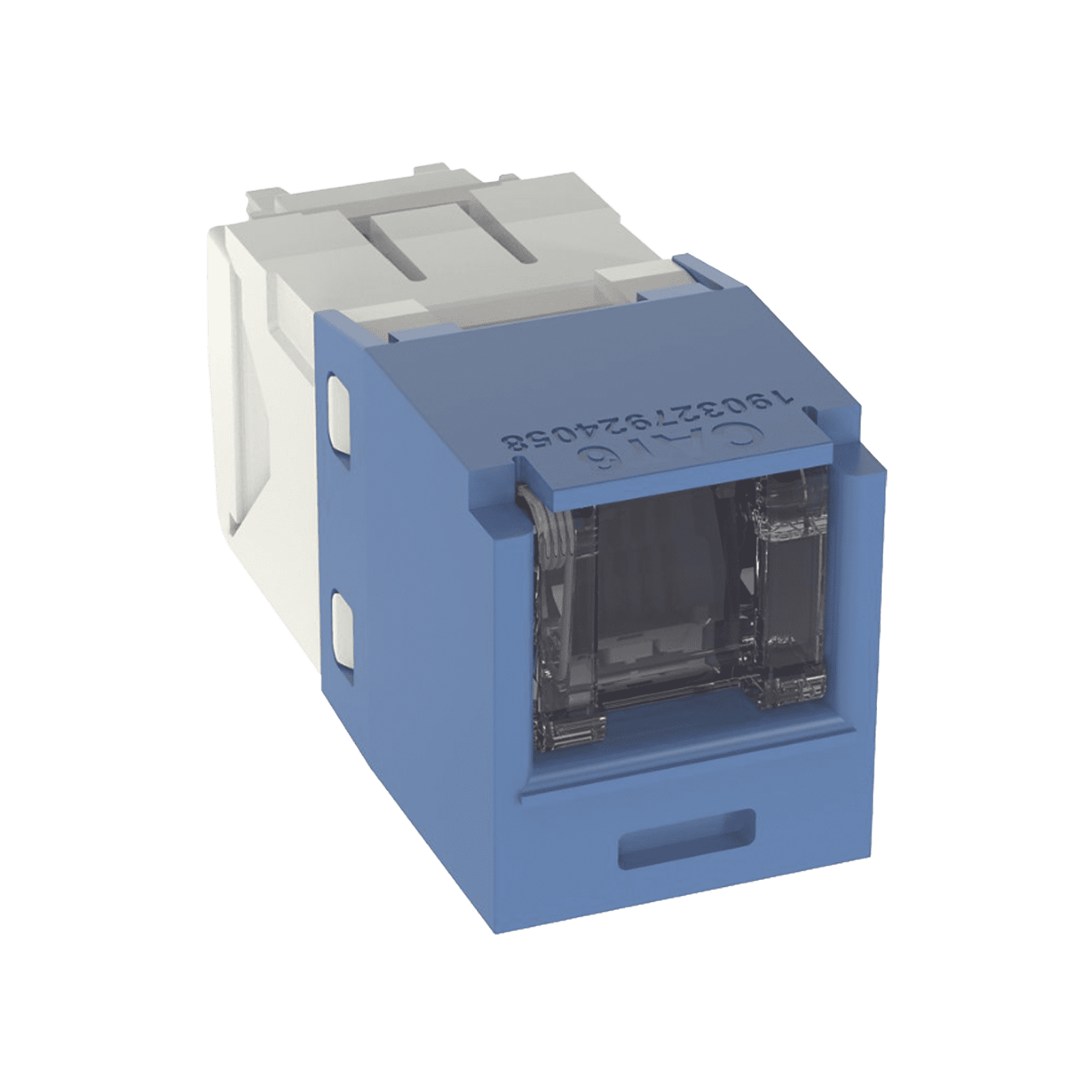 Conector Jack RJ45 Estilo TG con Ventana, Mini-Com, Categoría 6, de 8 posiciones y 8 cables, Color Azul CJH688TGBU - PANDUIT