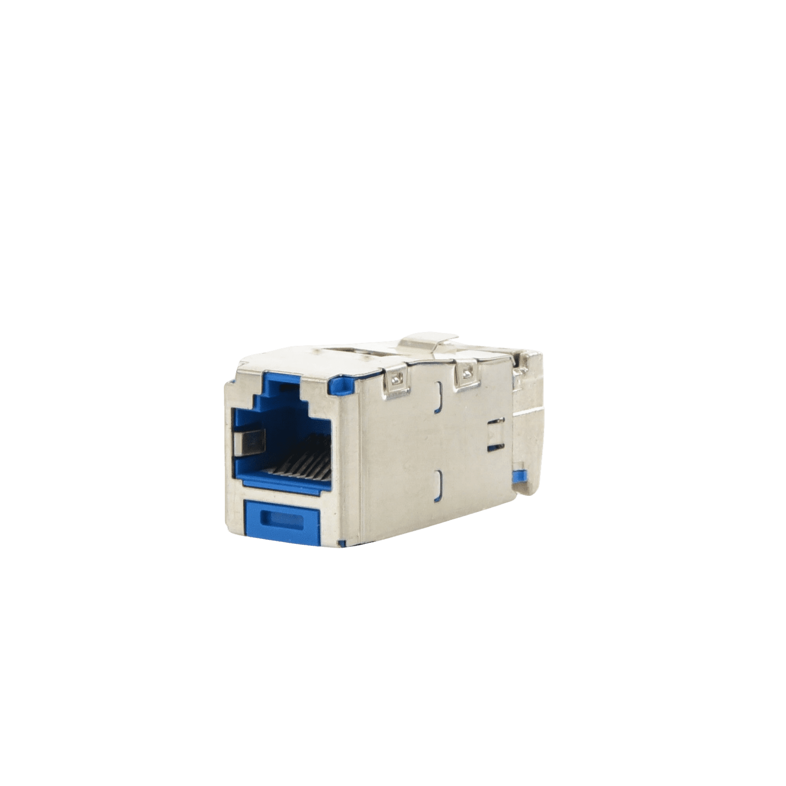 Conector Jack RJ45 Blindado, Estilo TG, Mini-Com, Categoría 6A, de 8 posiciones y 8 cables, Color Azul CJS6X88TGBUY - PANDUIT