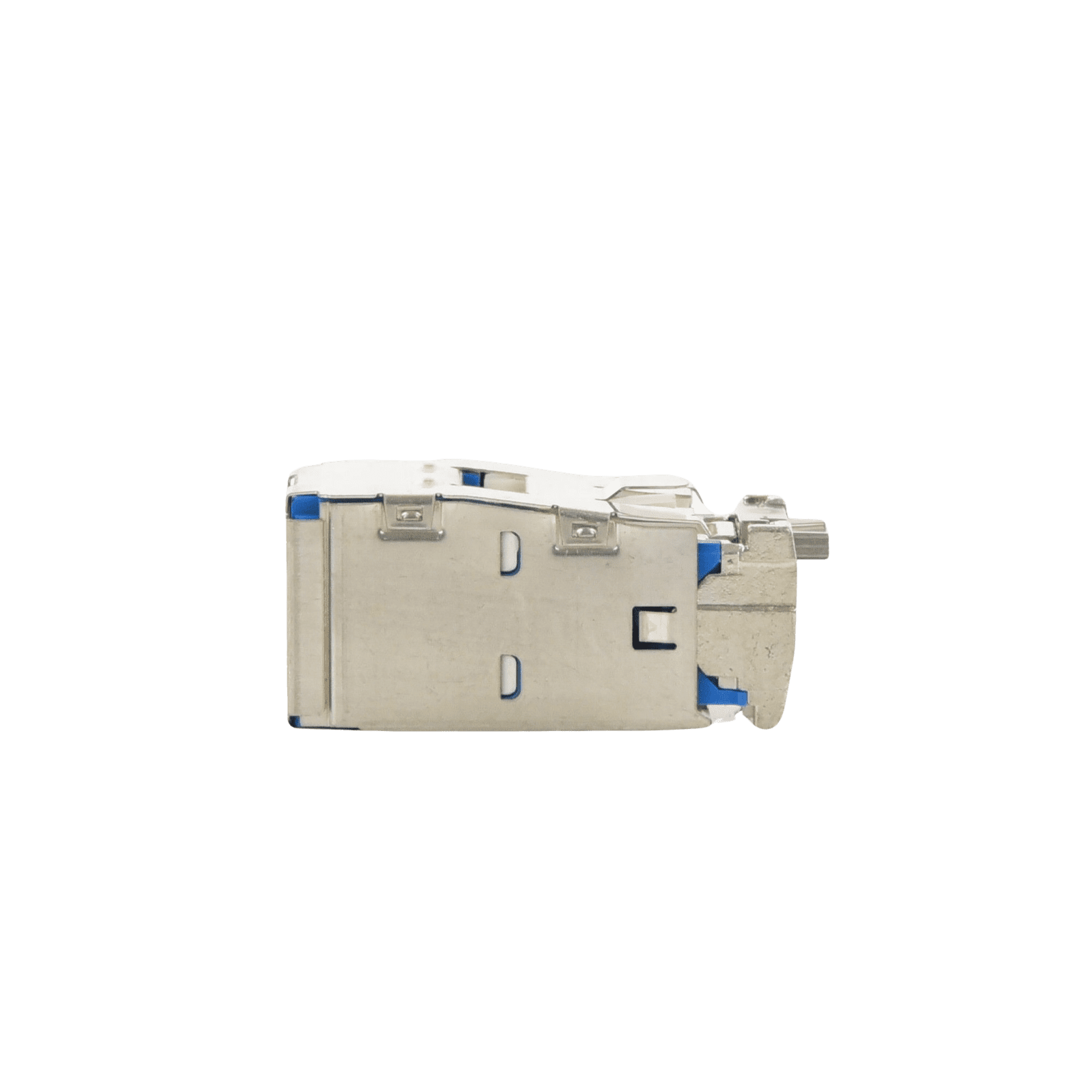 Conector Jack RJ45 Blindado, Estilo TG, Mini-Com, Categoría 6A, de 8 posiciones y 8 cables, Color Azul CJS6X88TGBUY - PANDUIT