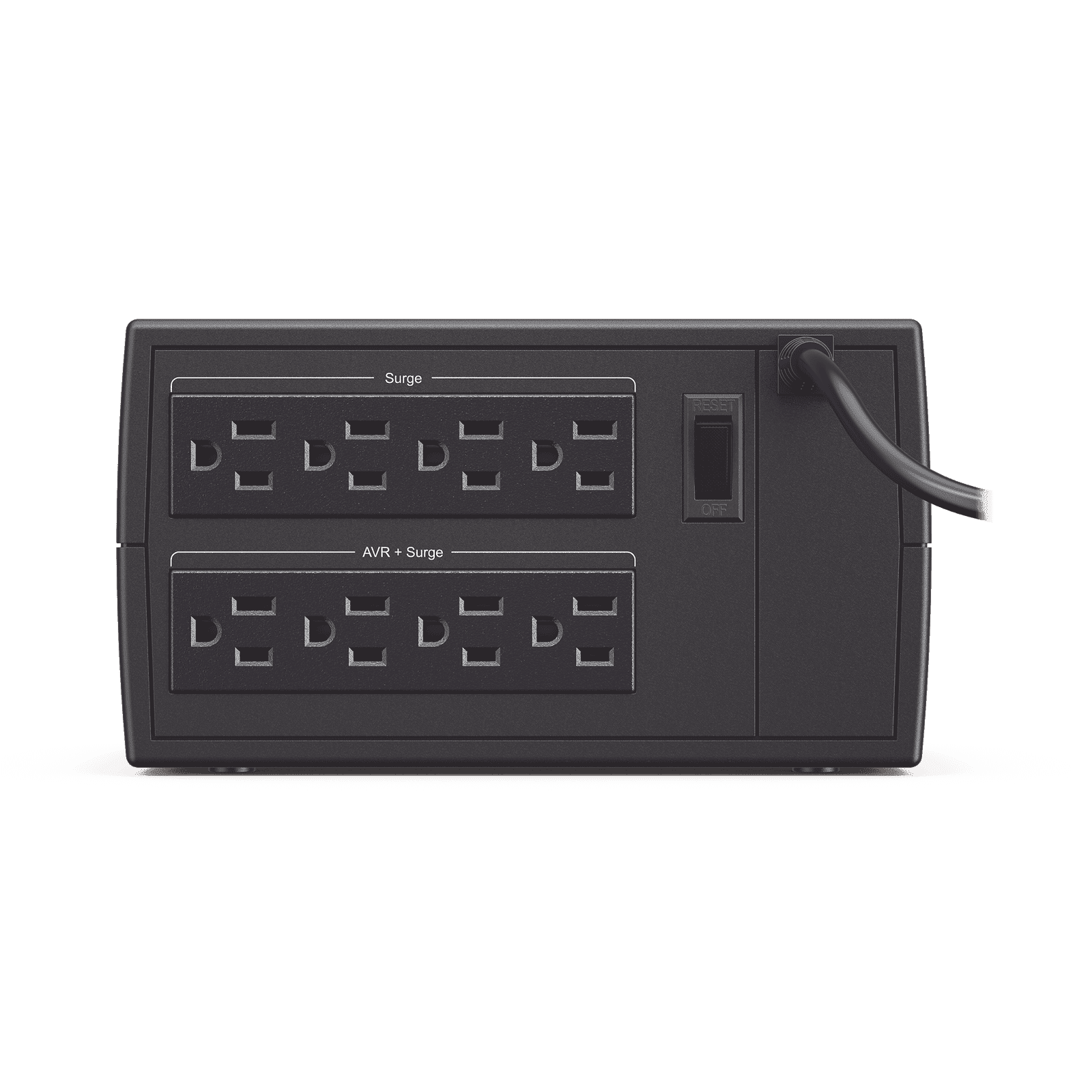 Regulador De Voltaje de 1000VA/500W, Entrada NEMA 5-15P, Con 8 Salidas NEMA 5-15R y Supresión de Picos a 245 Joules CL1000VR - CyberPower
