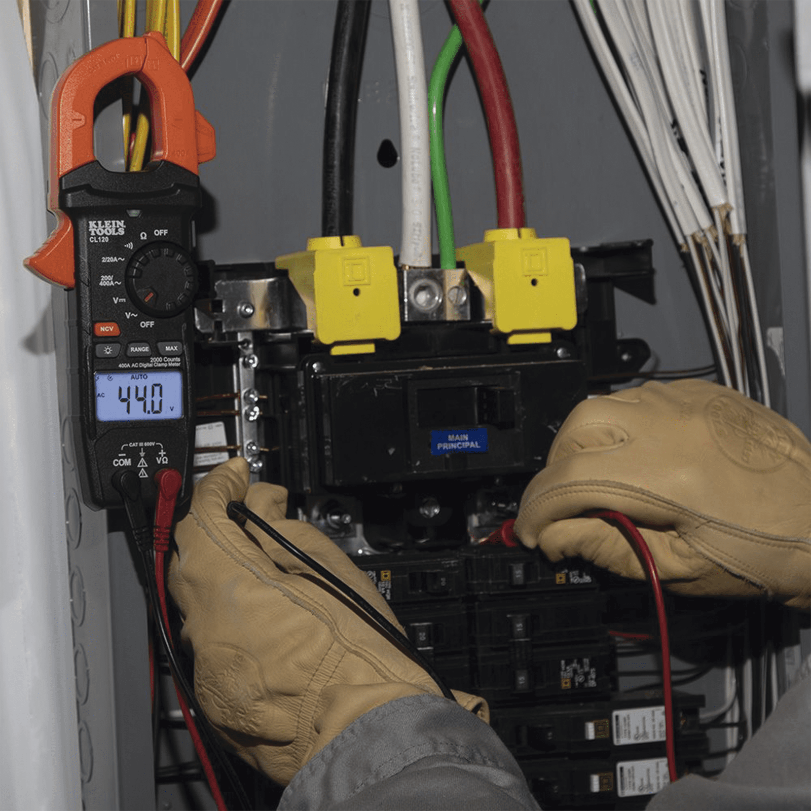 Amperímetro Digital de Gancho de Rango Automático de 400 A CA. CL-120 - KLEIN TOOLS