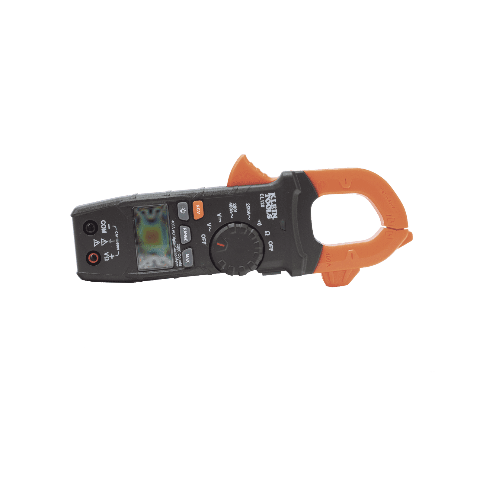 Amperímetro Digital de Gancho de Rango Automático de 400 A CA. CL-120 - KLEIN TOOLS