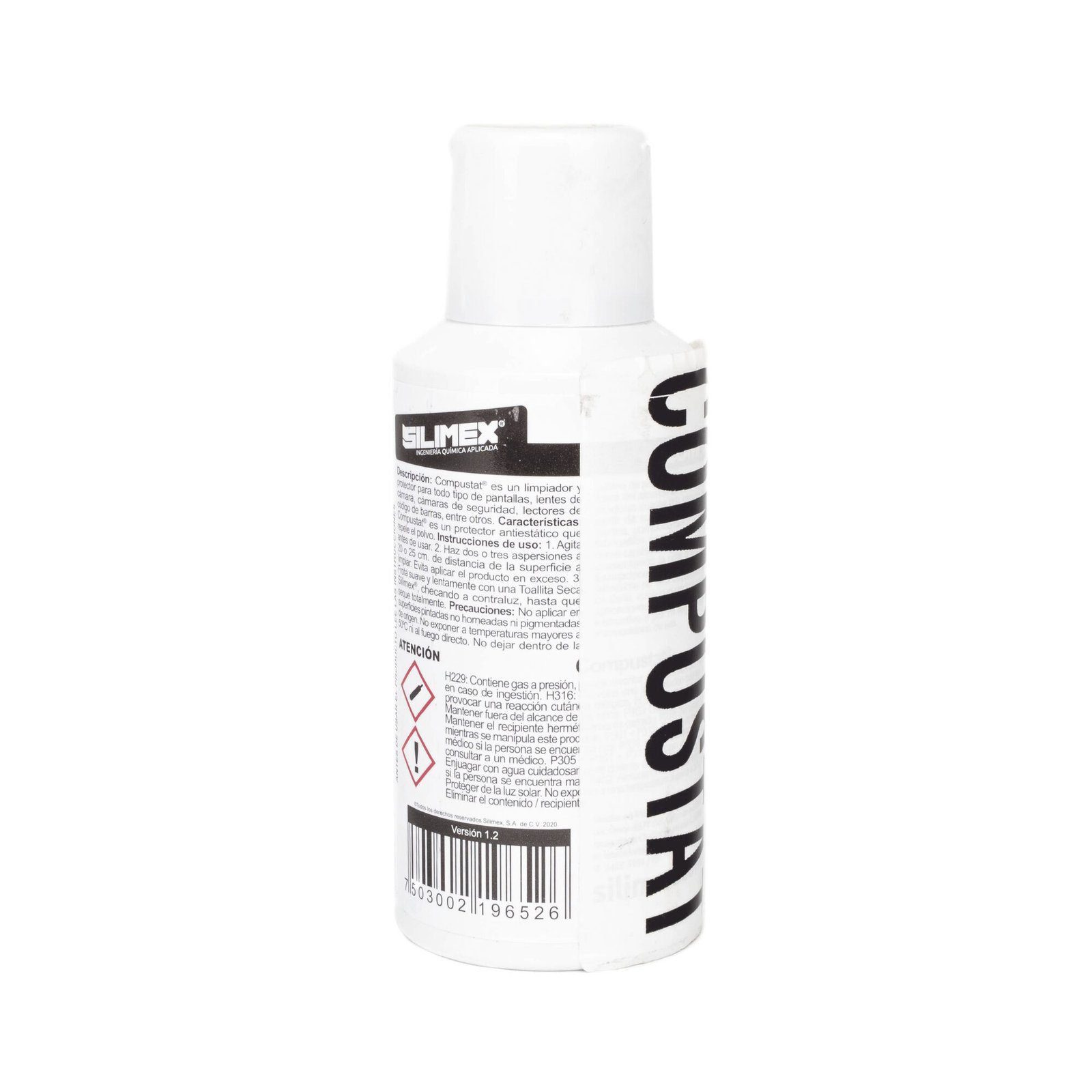 Limpiador de pantallas y cámaras, protector anti-estático en aerosol, con protección contra rayos UV, repelente de polvo, 170 ml COMPUSTAT - SILIMEX