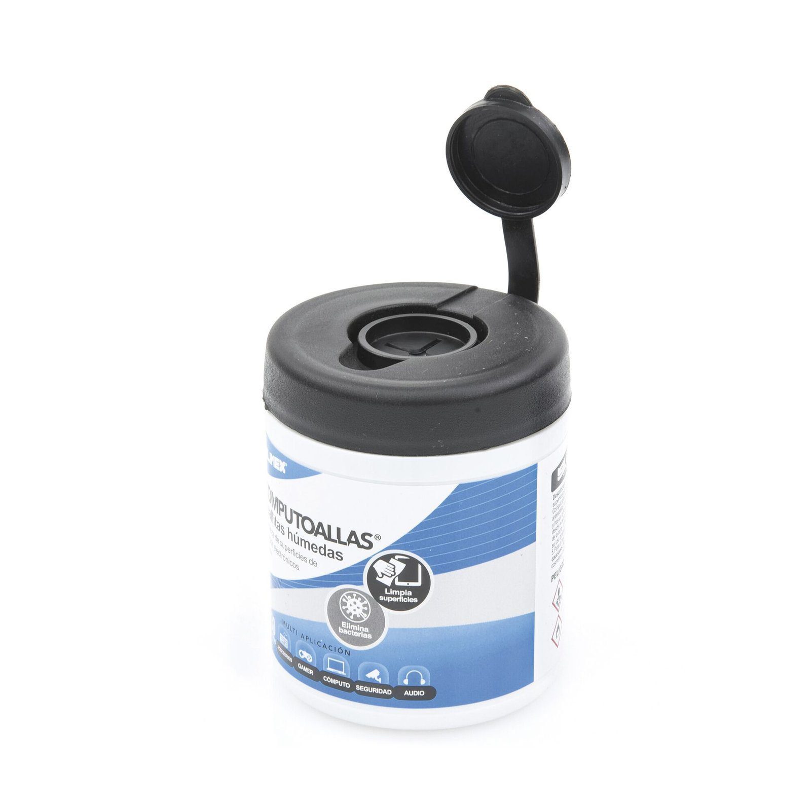 Toallas húmedas antibacteriales, para limpieza de gabinetes, equipos de cómputo, audio, vídeo y telefonía, 30 piezas COMPUTOALLAS - SILIMEX