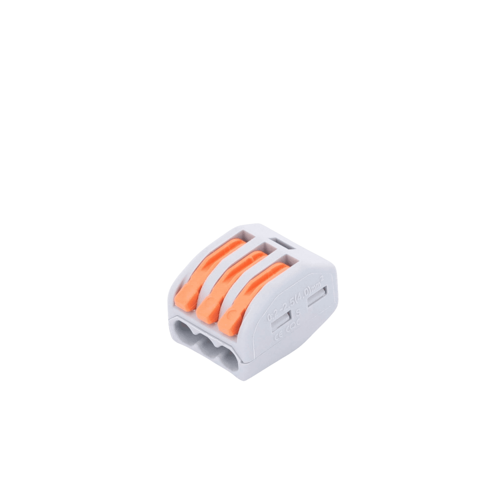 Conector Compacto para 1 Cable de Entrada 2 Cables de Salida / Cables Compatibles 12AWG-28AWG CON-1004 - EPCOM POWERLINE