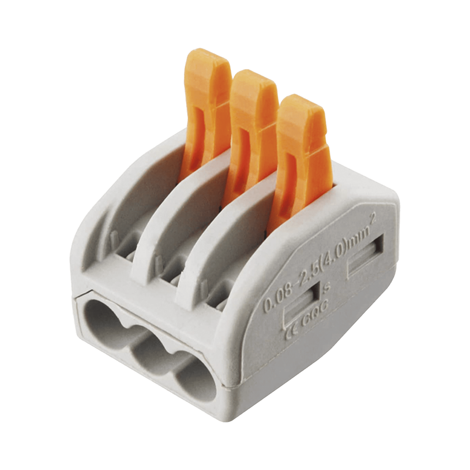 Conector Compacto para 1 Cable de Entrada 2 Cables de Salida / Cables Compatibles 12AWG-28AWG CON-1004 - EPCOM POWERLINE