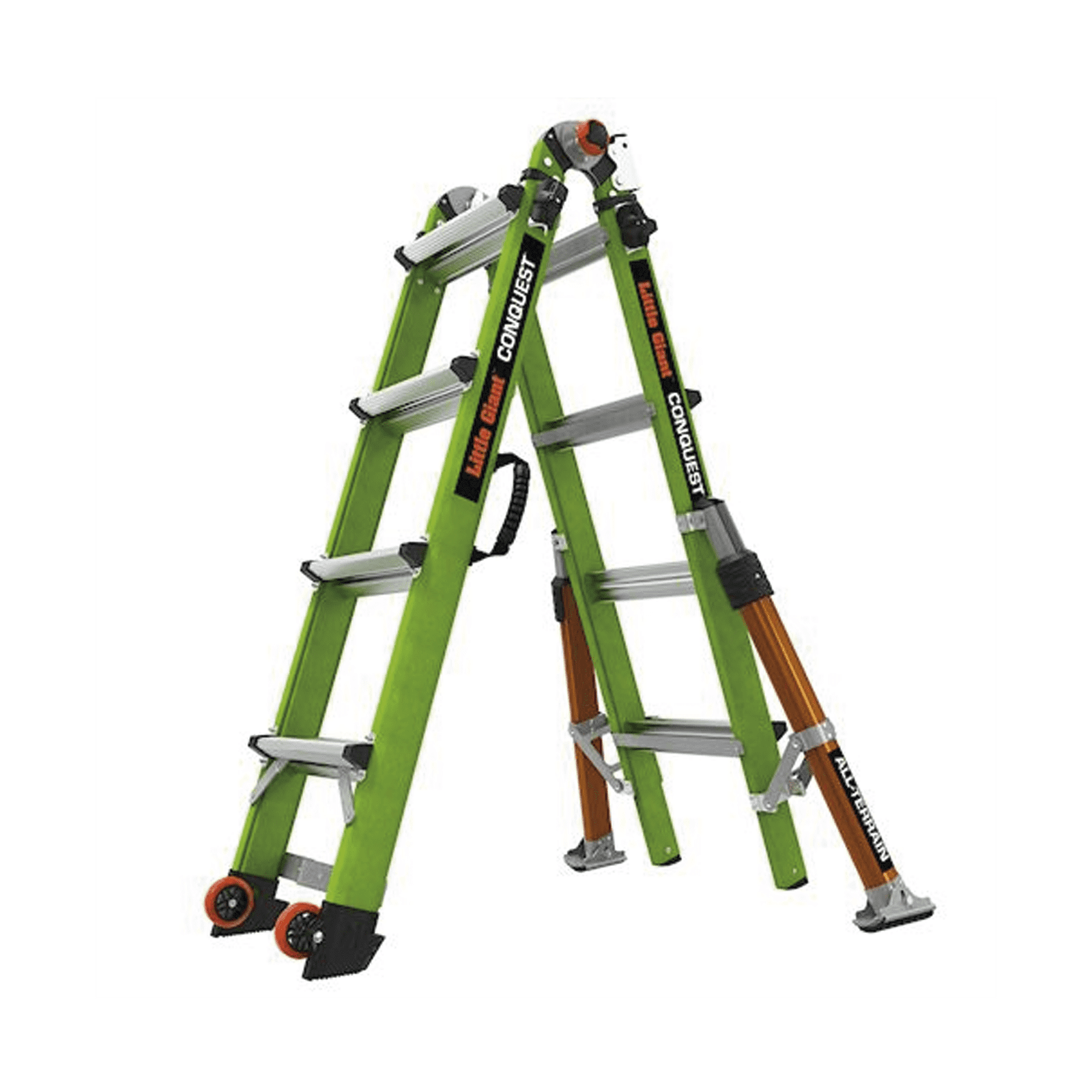 Escalera Multi-Posiciones de 6.7 m (22′) para Suelos Inclinados o con Desniveles. CONQUEST2.0 - Little Giant Ladder Systems