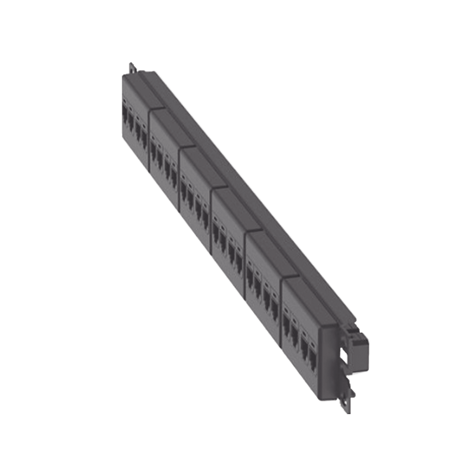 Panel de Parcheo con 24 Acopladores Mini-Com, Plano, Categoría 5e, de 1 UR, Color Negro CP245E88BLY - PANDUIT