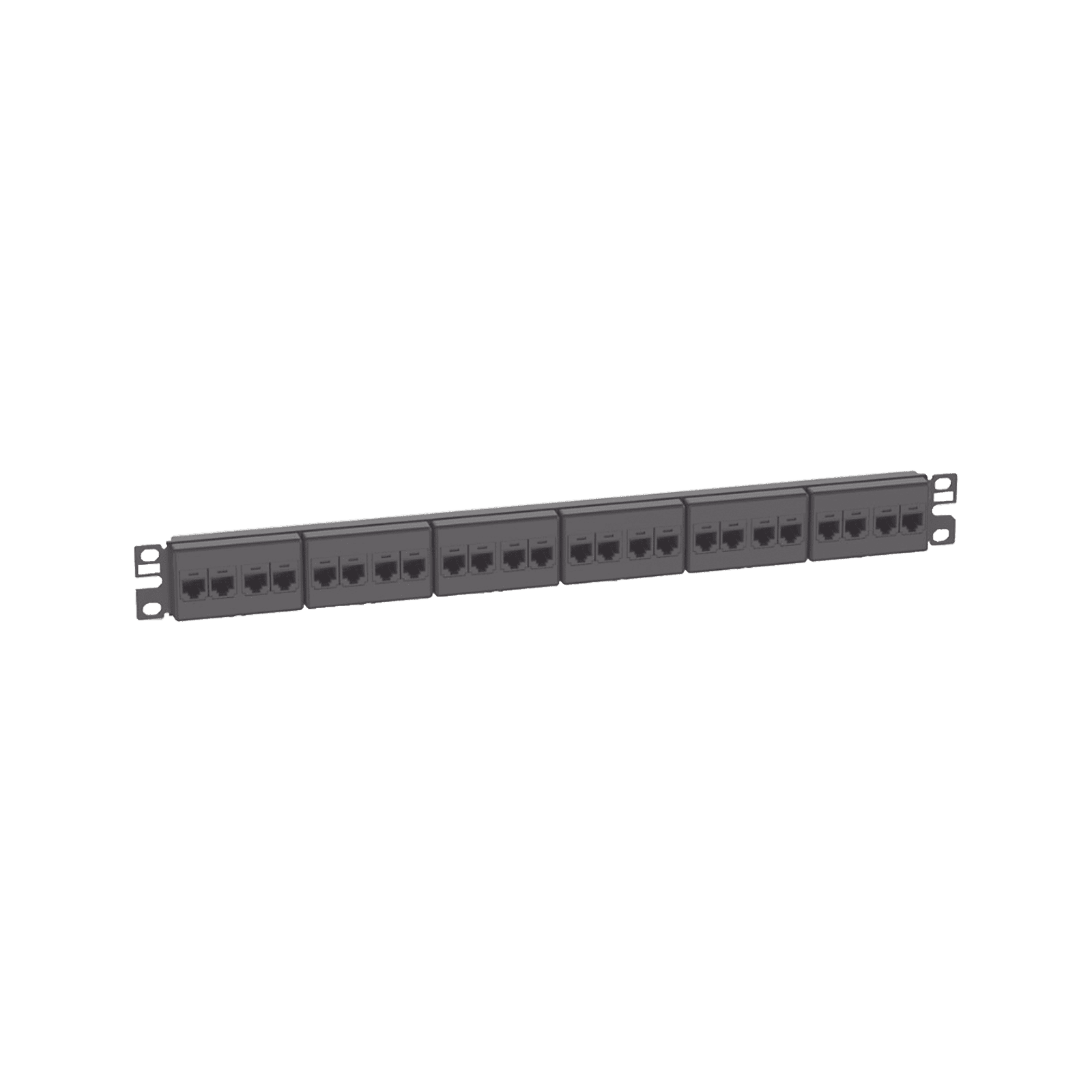 Panel de Parcheo con 24 Acopladores Mini-Com, Plano, Categoría 5e, de 1 UR, Color Negro CP245E88BLY - PANDUIT