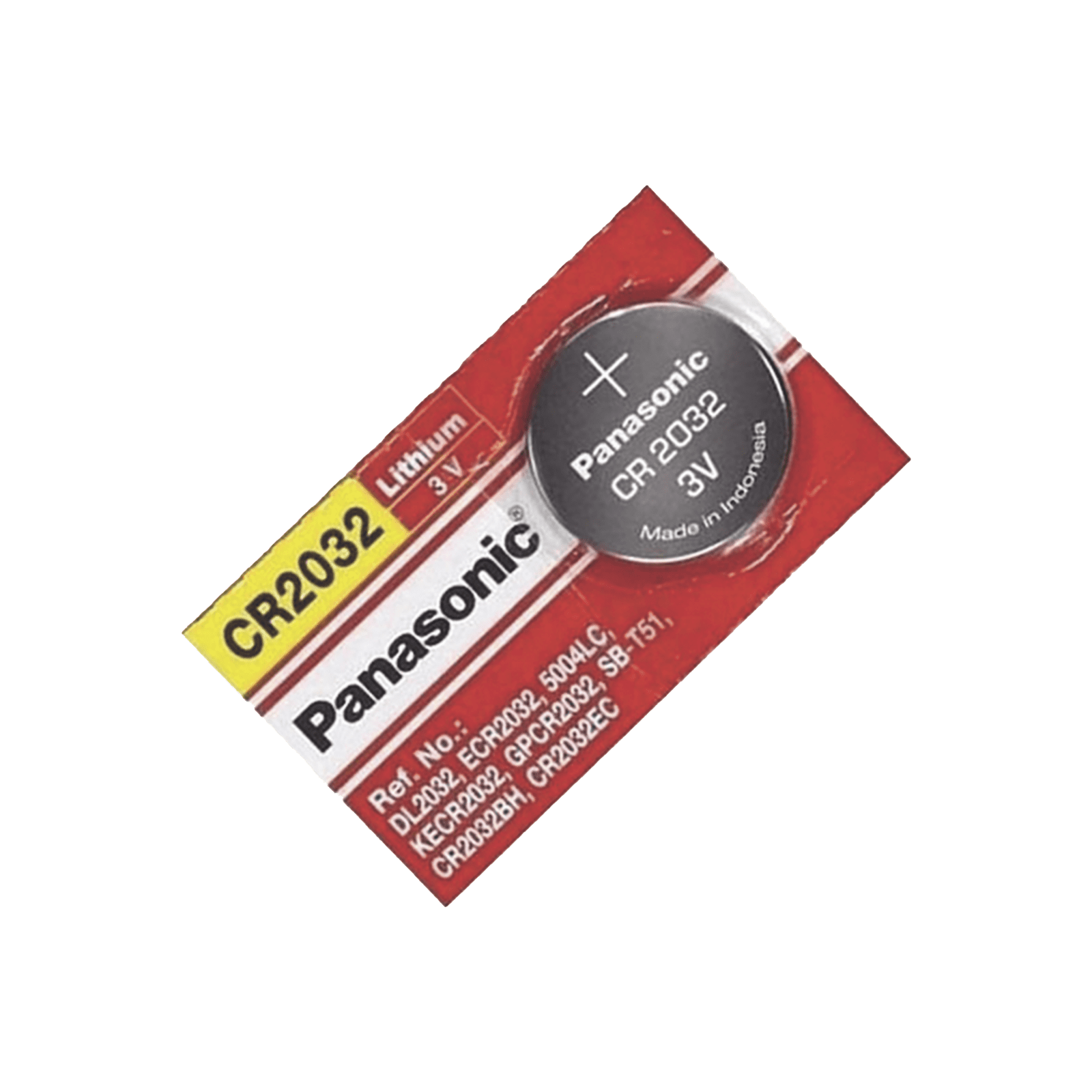 Batería de litio CR2032 de 3 V a 225 mAh (No recargable) CR2032 - PANASONIC