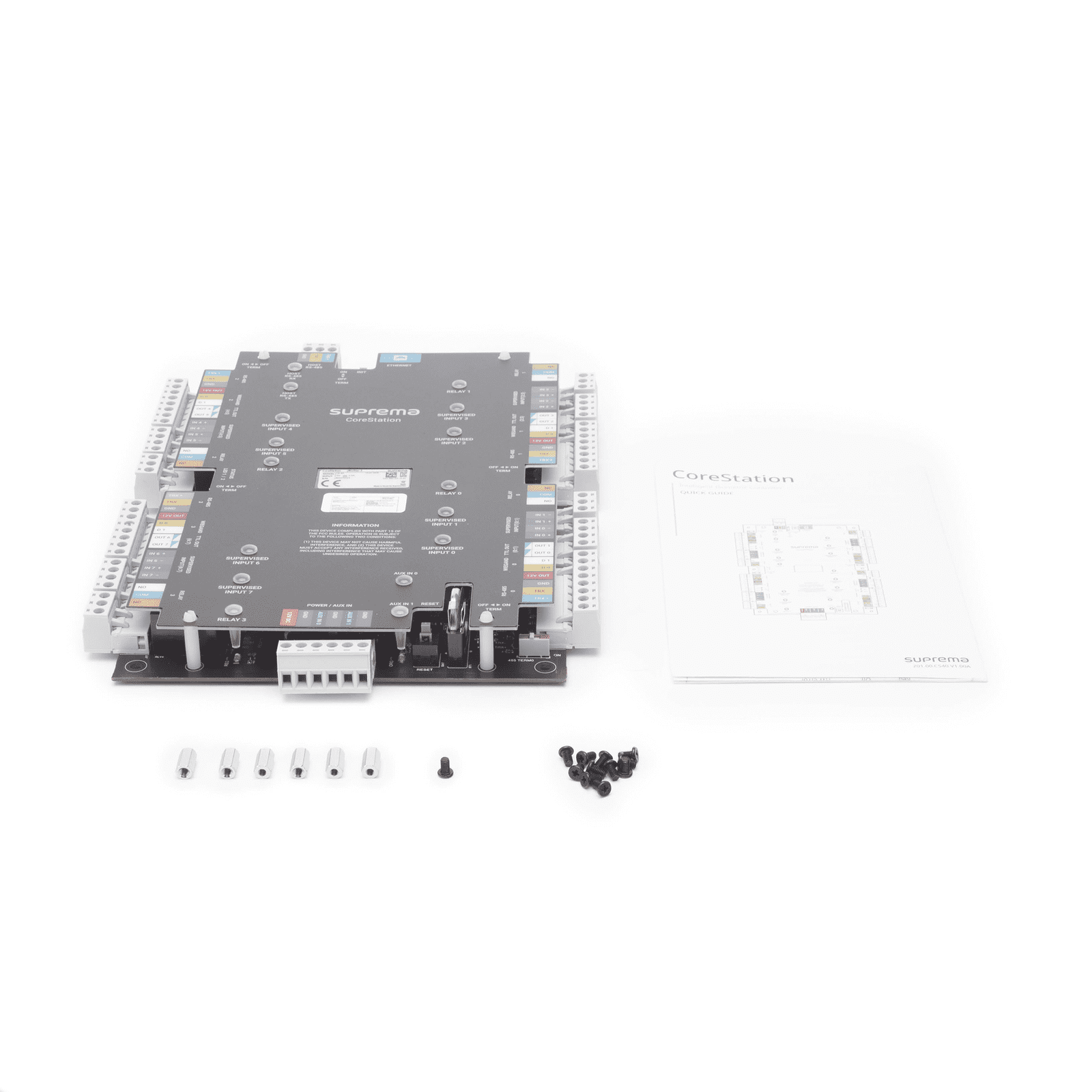 CoreStation Panel de Control de Acceso / Biometría Integrada / Compatible con Sistema de Elevadores / 200,000 Huellas / 4 Puertas CS-40 - SUPREMA