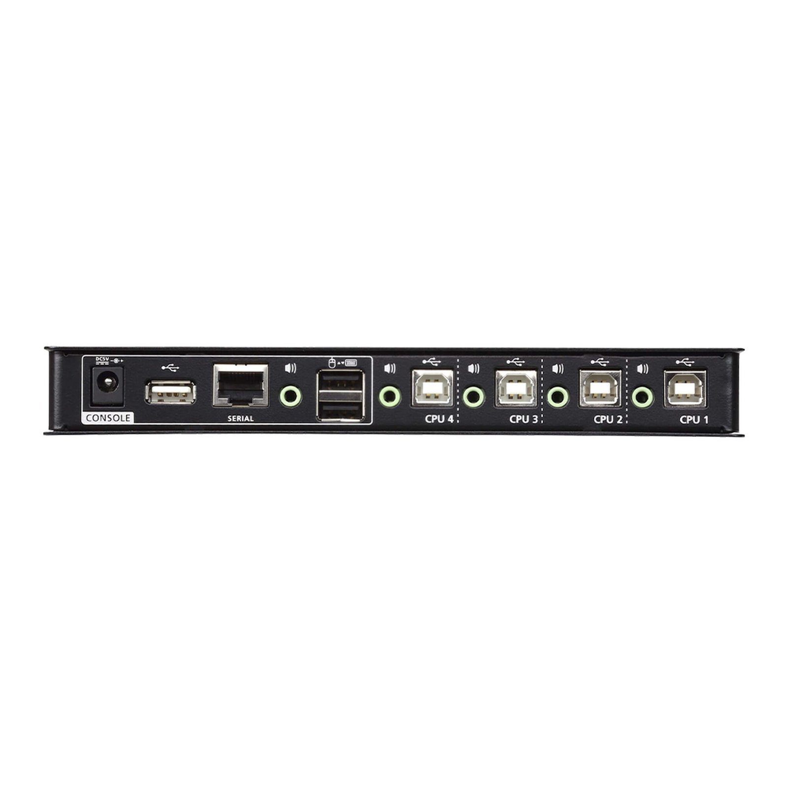 Switch KM USB| 4 Puertos | Boundless Switching | RS232 CS724KM - ATEN