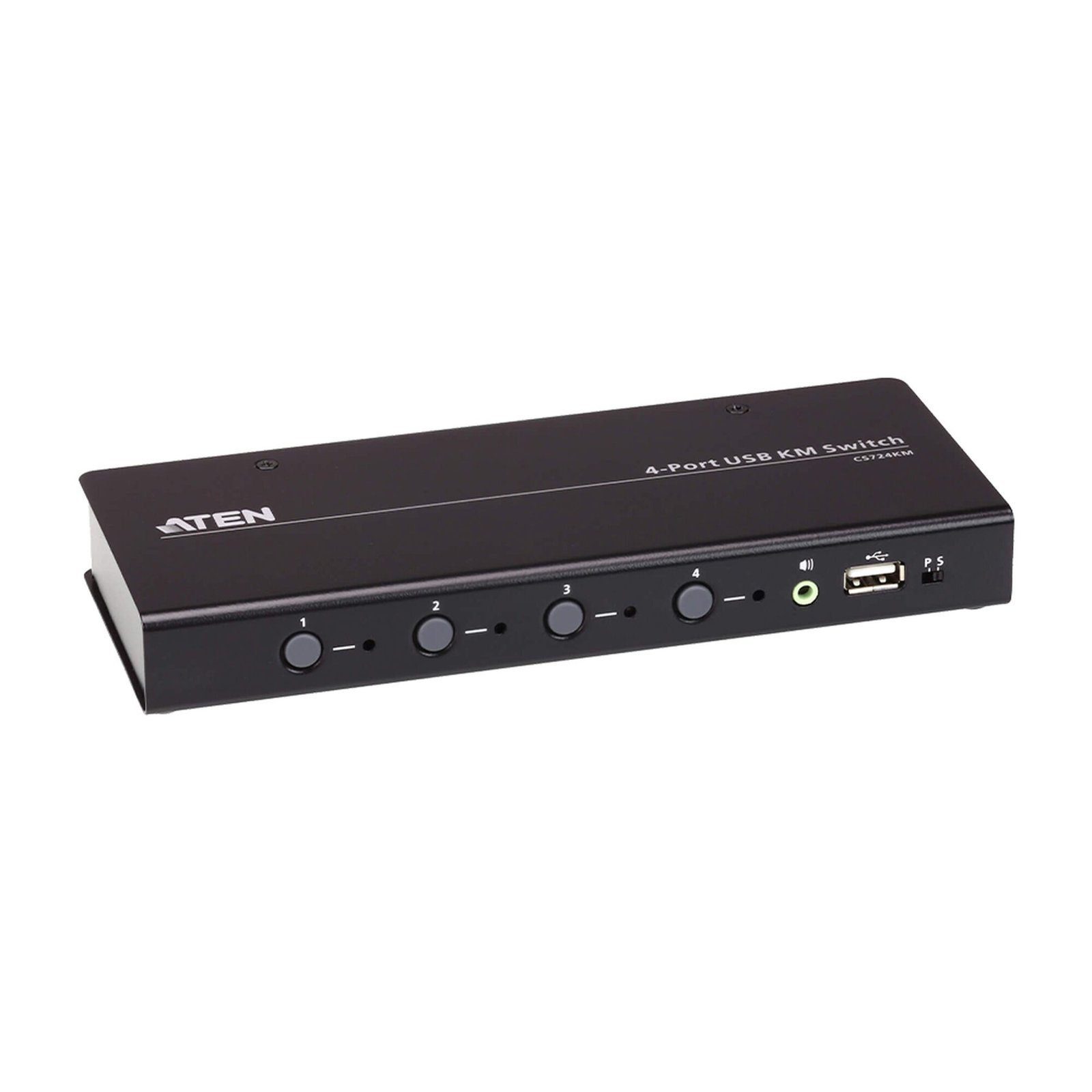 Switch KM USB| 4 Puertos | Boundless Switching | RS232 CS724KM - ATEN
