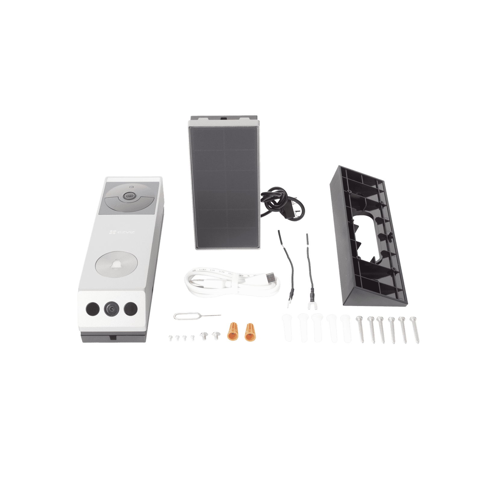 Doorbell de Batería Recargable con Transformador de 5Vcc o Panel Solar (Incluye Panel) / 3 megapíxel / Doble Lente / Protección IP65 / Audio de Dos Vías CS-EP3X - EZVIZ