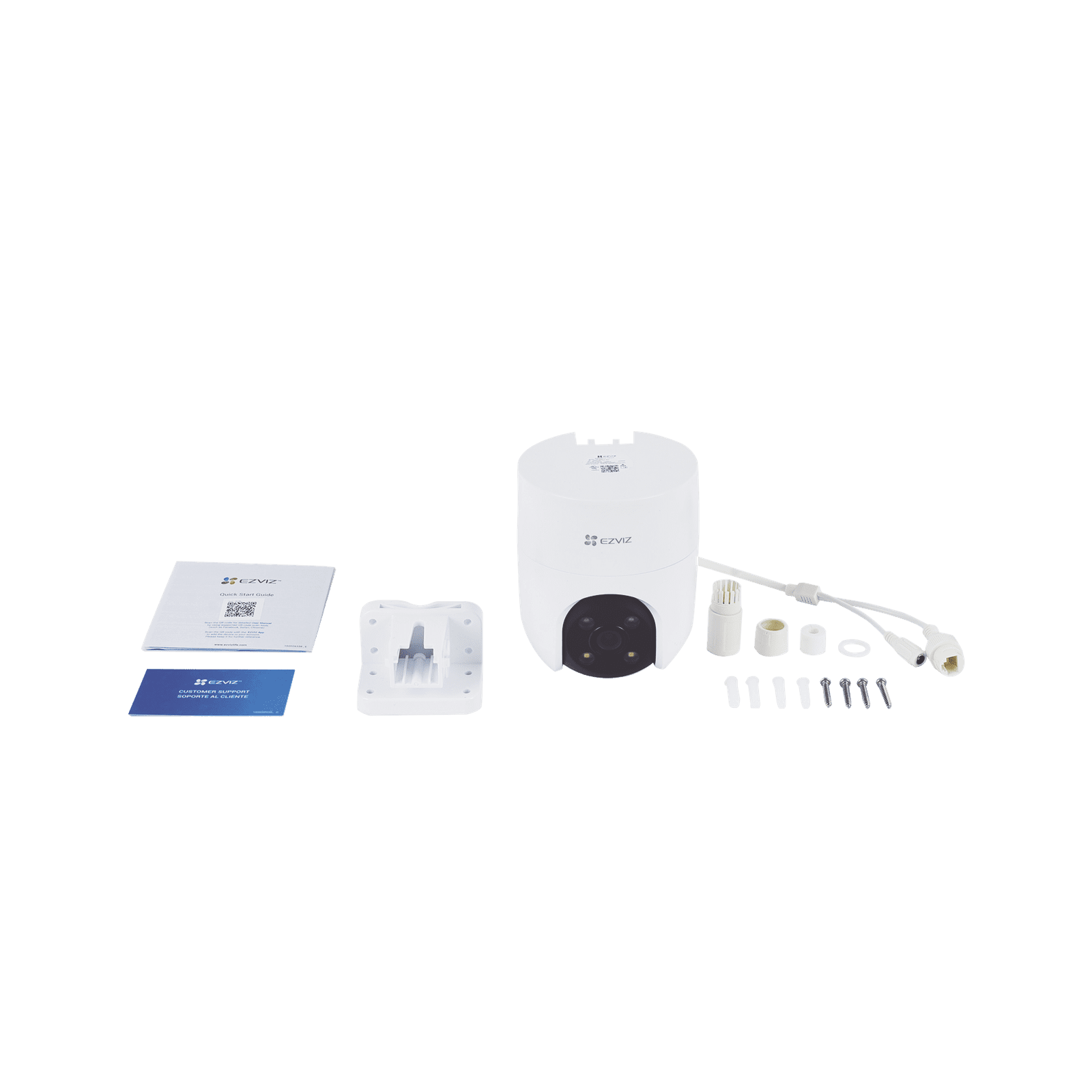 Camara PT WiFi / 2 Megapixel /  Cobertura 360° / Detección humana / Seguimiento Inteligente / Sirena / Luz Parpadeante / Colores en Oscuridad / Micro SD / Audio de Dos Vías / Exterior Con Protección CS-H8C - EZVIZ
