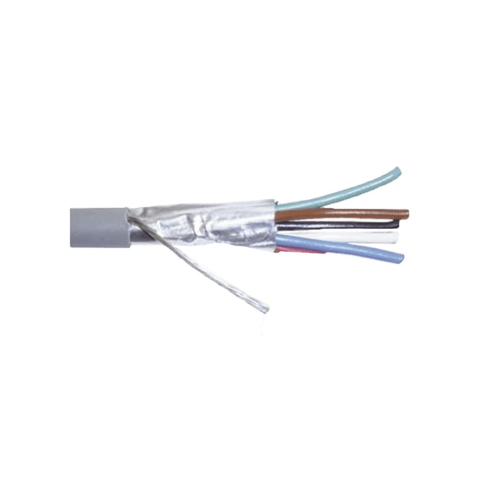 Cable Calibre 22, CMR, 6 Conductores, Blindado, 305 metros, Color Gris 9290 - VIAKON