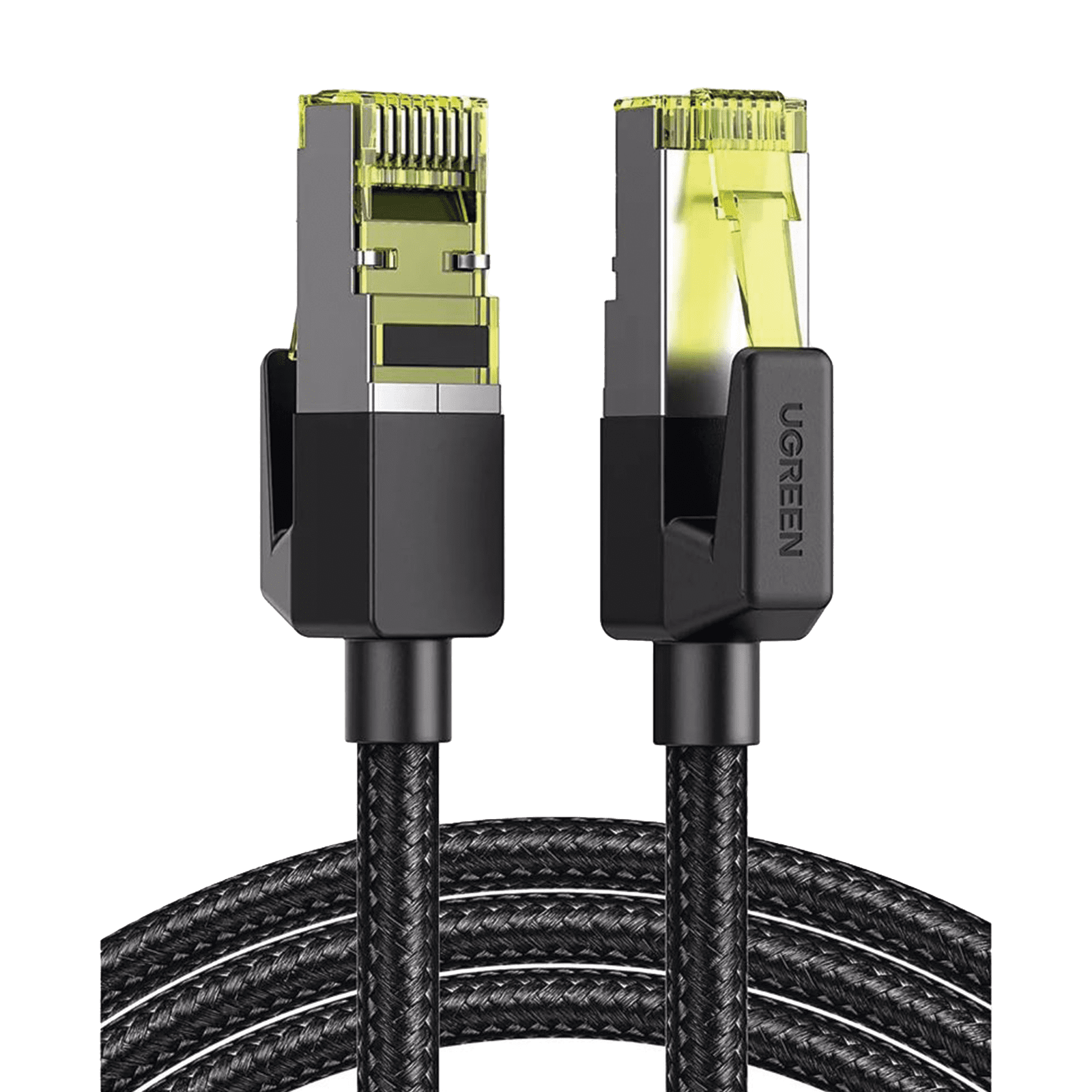 Cable Ethernet Cat7 CLASSâ? F/FTP Redondo con Malla de Nylon 2 Metros 80423 - UGREEN
