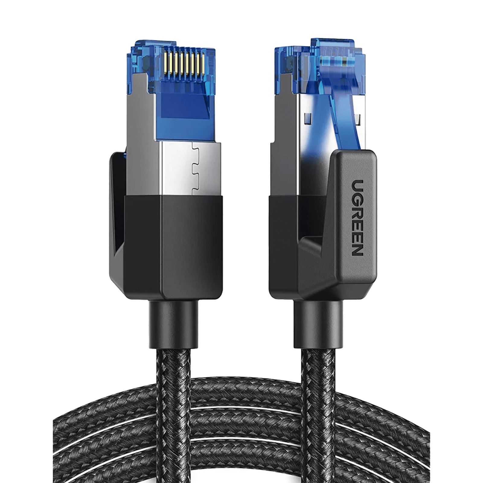 Cable Ethernet Cat8 CLASSâ? F/FTP Redondo con Malla de Nylon 1 Metro 80429 - UGREEN