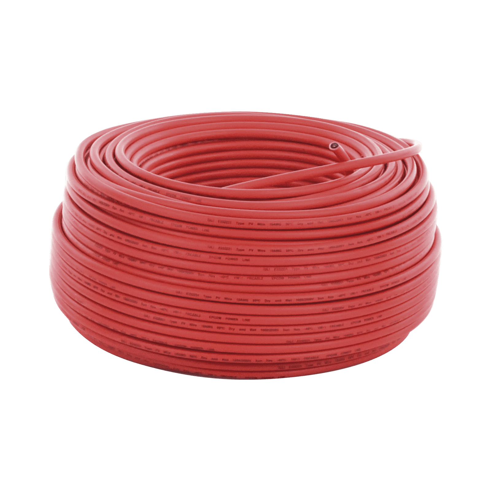 Cable Fotovoltaico Rojo / 6mm² (10AWG) / Material COBRE / 2000V / Rollo de 100 m CBL-PV-10R/100 - EPCOM POWERLINE