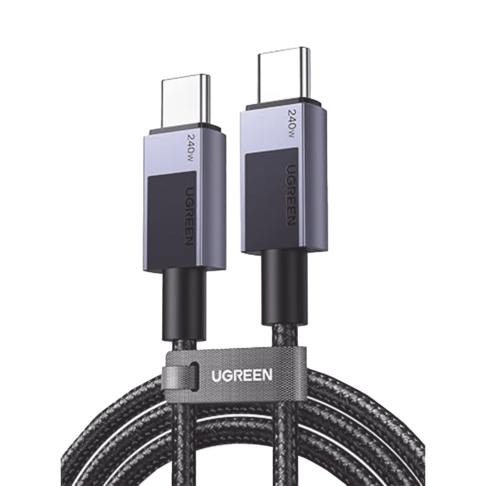 Cable USB-C USB-C | 1m | PD3.1 | 240W | Carga Rápida | 480 Mbps | Chip E-Maker | Caja de Aluminio | Nylon Trenzado | Compatible con Macbook Pro Air, iPhone 16/15 Plus Pro Max, Galaxy S24 Ultra, Pixel 9/8 Pro, etc. 45067 - UGREEN