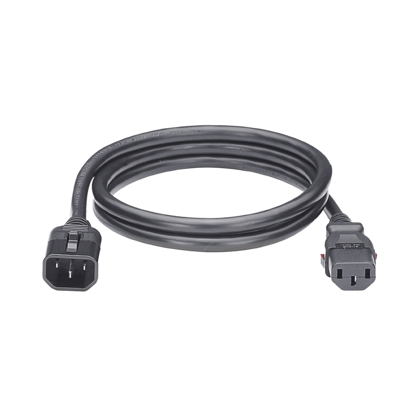 Cable de Alimentación Eléctrica Con Bloqueo de Seguridad, de IEC C14 a IEC C13, 1.2 Metros de Largo, Color Negro, Paquete de 10 Piezas LPCA12-X - PANDUIT