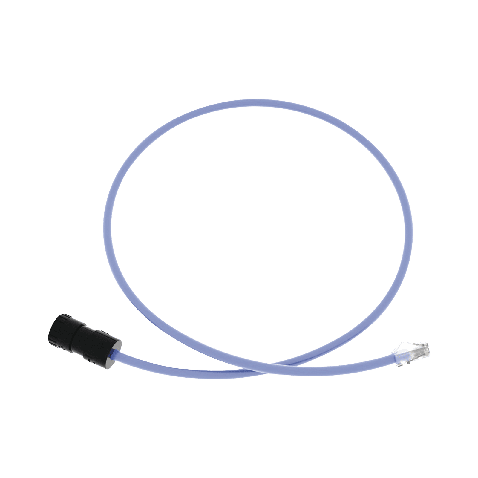 Cable de Conexión en Campo Jack a Plug RJ45, Categoría 6A, CMP (Plenum), 1 Metro, Color Azul FC-ICCP1MBU - PANDUIT