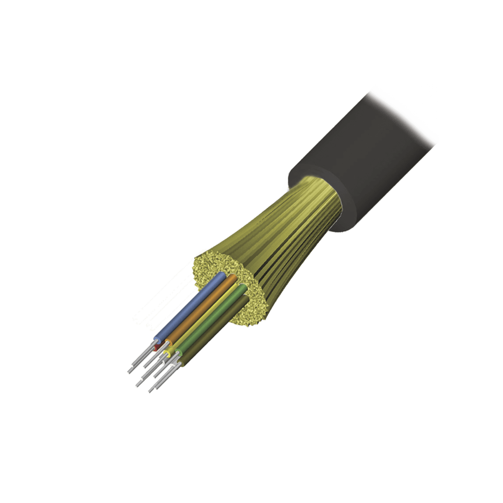 Cable de Fibra Óptica de 4 hilos, Interior/Exterior, Tight Buffer, No Conductiva (Dielectrica), Plenum, Monomodo OS2, 1 Metro 9GD8P004C-E201A - SIEMON