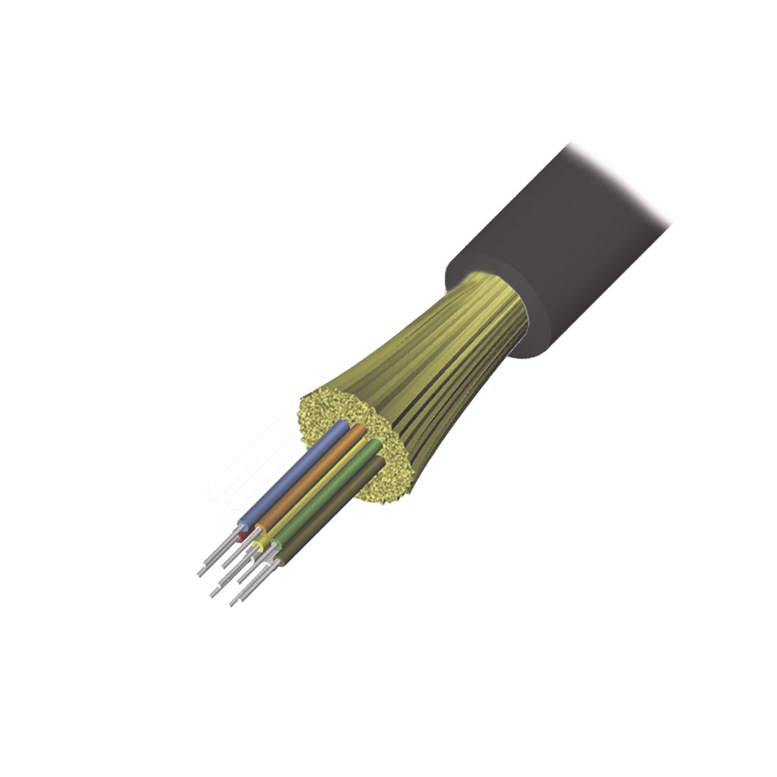 Cable de Fibra Óptica de 6 hilos, Interior/Exterior, Tight Buffer, No Conductiva (Dieléctrica), LS0H, Multimodo OM4 50/125 optimizada, 1 Metro 9GD5H006D-T501M - SIEMON