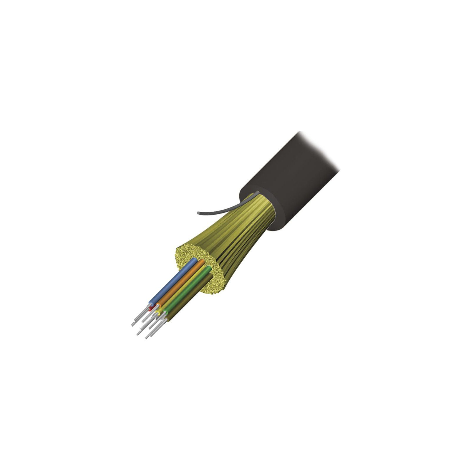 Cable de Fibra Óptica de 6 hilos, Interior/Exterior, Tight Buffer, No Conductiva (Dielectrica), Plenum, Monomodo OS2, 1 Metro 9GD8P006D-E201A - SIEMON