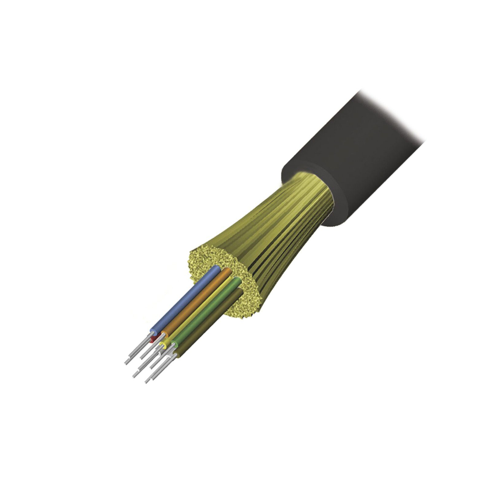 Cable de Fibra Óptica de 6 hilos, Interior/Exterior, Tight Buffer, No Conductiva (Dieléctrica), Riser, Multimodo OM3 50/125 optimizada, 1 Metro 9GD5R006D-T301A - SIEMON