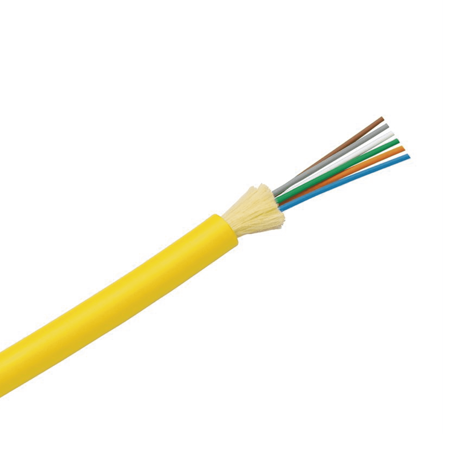 Cable de Fibra Óptica de 6 hilos, Monomodo OS2 9/125, Interior, Tight Buffer 900um, No Conductiva (Dieléctrica), OFNP (Plenum), Precio Por Metro FSDR906Y - PANDUIT