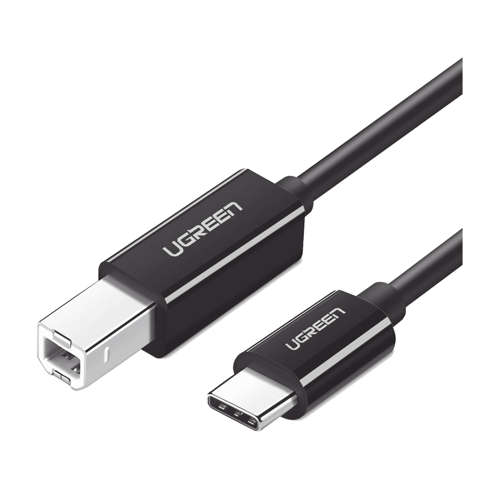 Cable de Impresora o escáner USB-C | 1m (6 pies) | USB Tipo C a USB 2.0 Tipo B | Soporta Thunderbolt 3 | Alta velocidad | DAC | Compatible con Brother HP, Canon, Lexmark, Epson, Dell, Xerox, Samsung, etc. 50446 - UGREEN