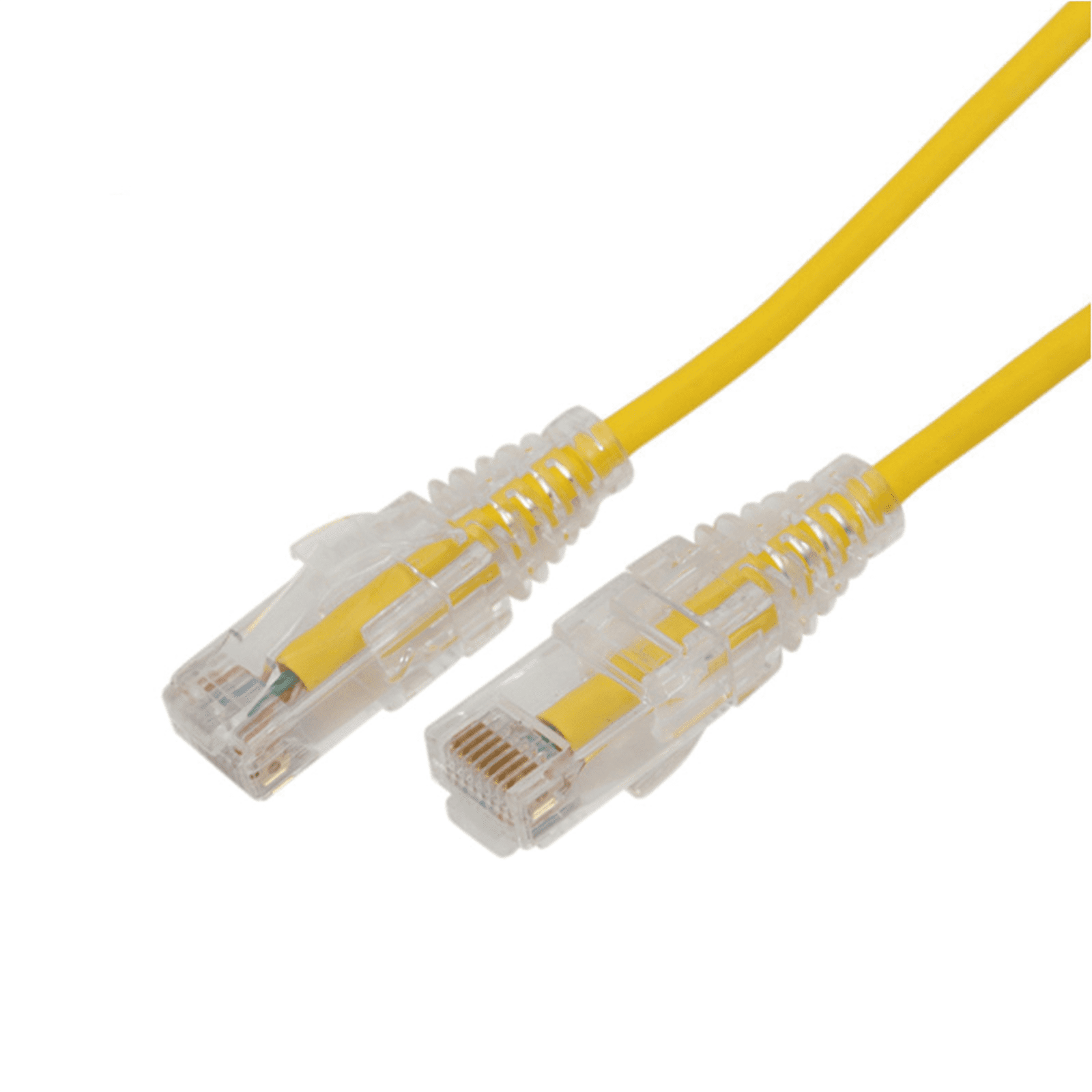 Cable de Parcheo Slim UTP Cat6A – 0.5 m Amarillo, Diámetro Reducido (28 AWG) LP-UT6A-05-YE28 - LINKEDPRO BY EPCOM