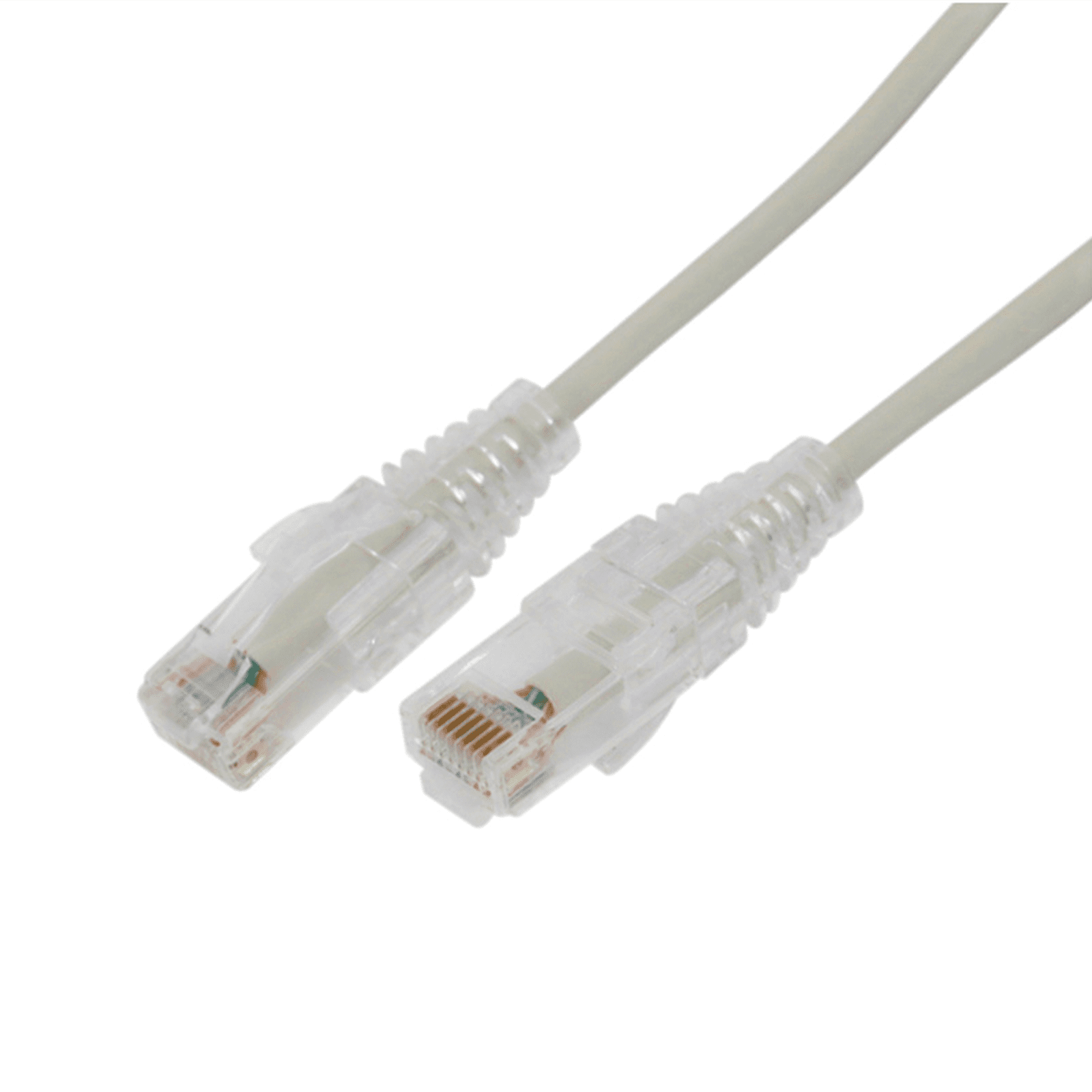 Cable de Parcheo Slim UTP Cat6A – 0.5 m Gris, Diámetro Reducido (28 AWG) LP-UT6A-05-GY28 - LINKEDPRO BY EPCOM