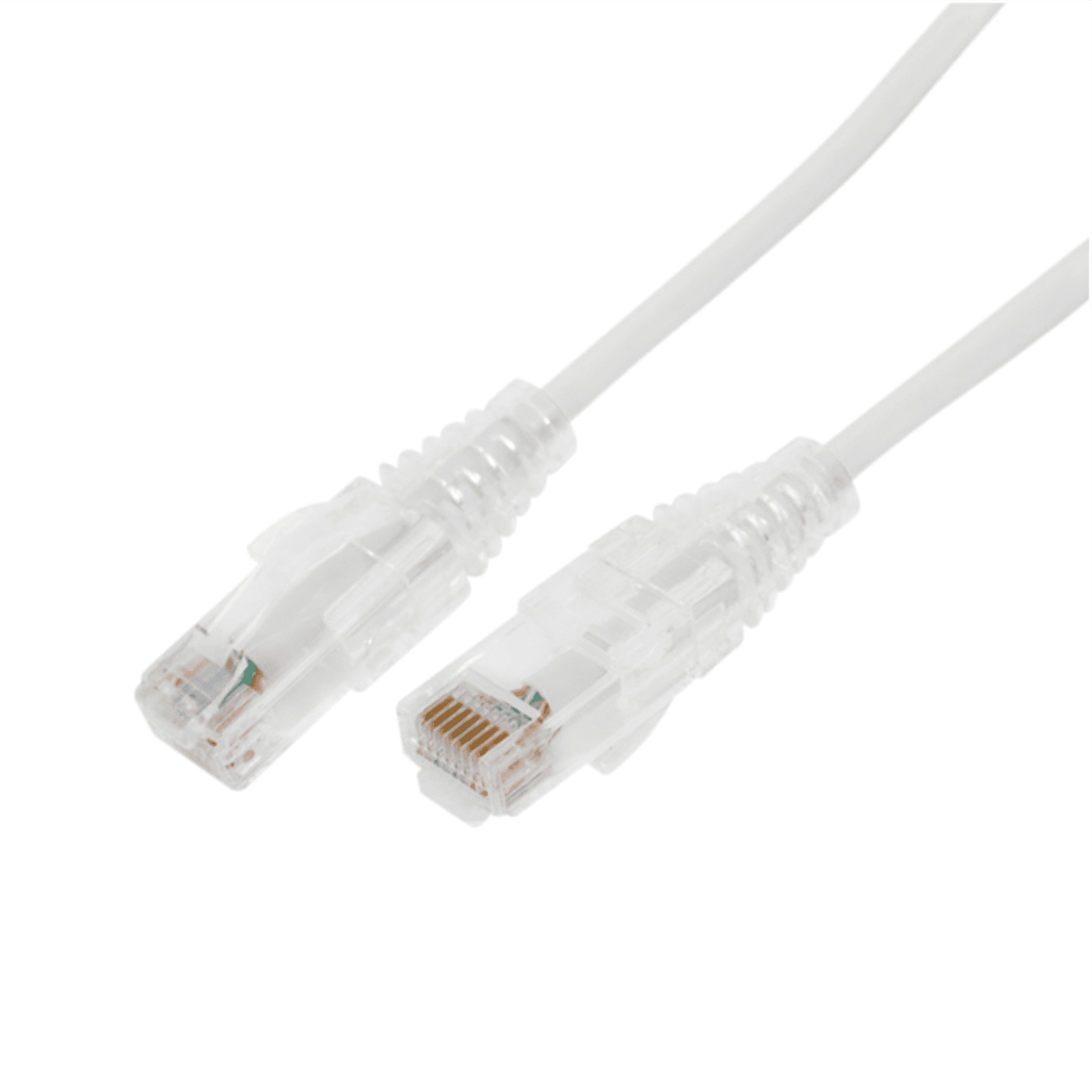 Cable de Parcheo Slim UTP Cat6A – 1 m Blanco, Diámetro Reducido (28 AWG) LP-UT6A-100-WH28 - LINKEDPRO BY EPCOM